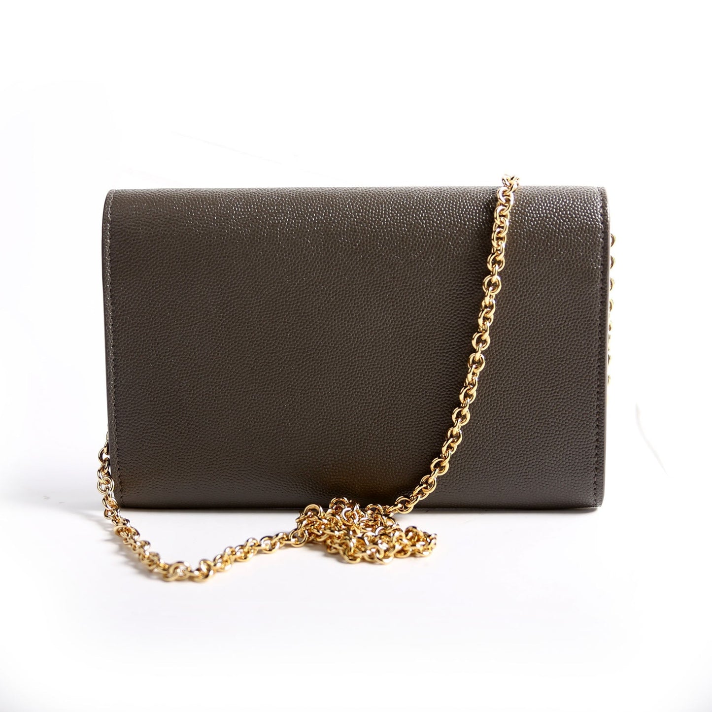 YSL Saint Laurent Saint Laurent Uptown Wallet Grain Gray Bag Chain Travel Bag