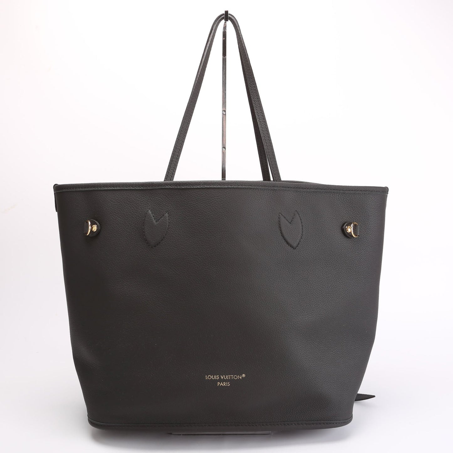 Louis Vuitton Neverfull MM Inside Out Monogram Leather Black Tote Bag