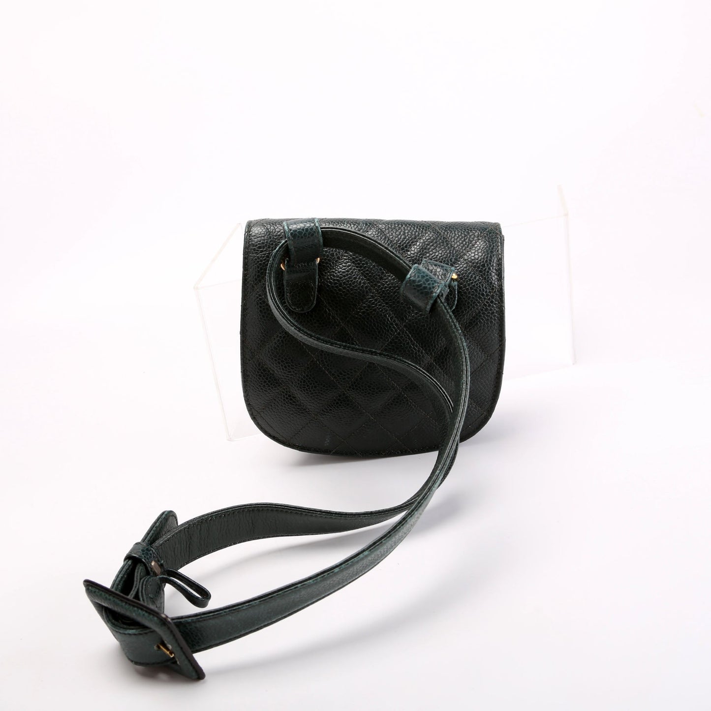 Chanel CC Turnlock Waist Belt Green