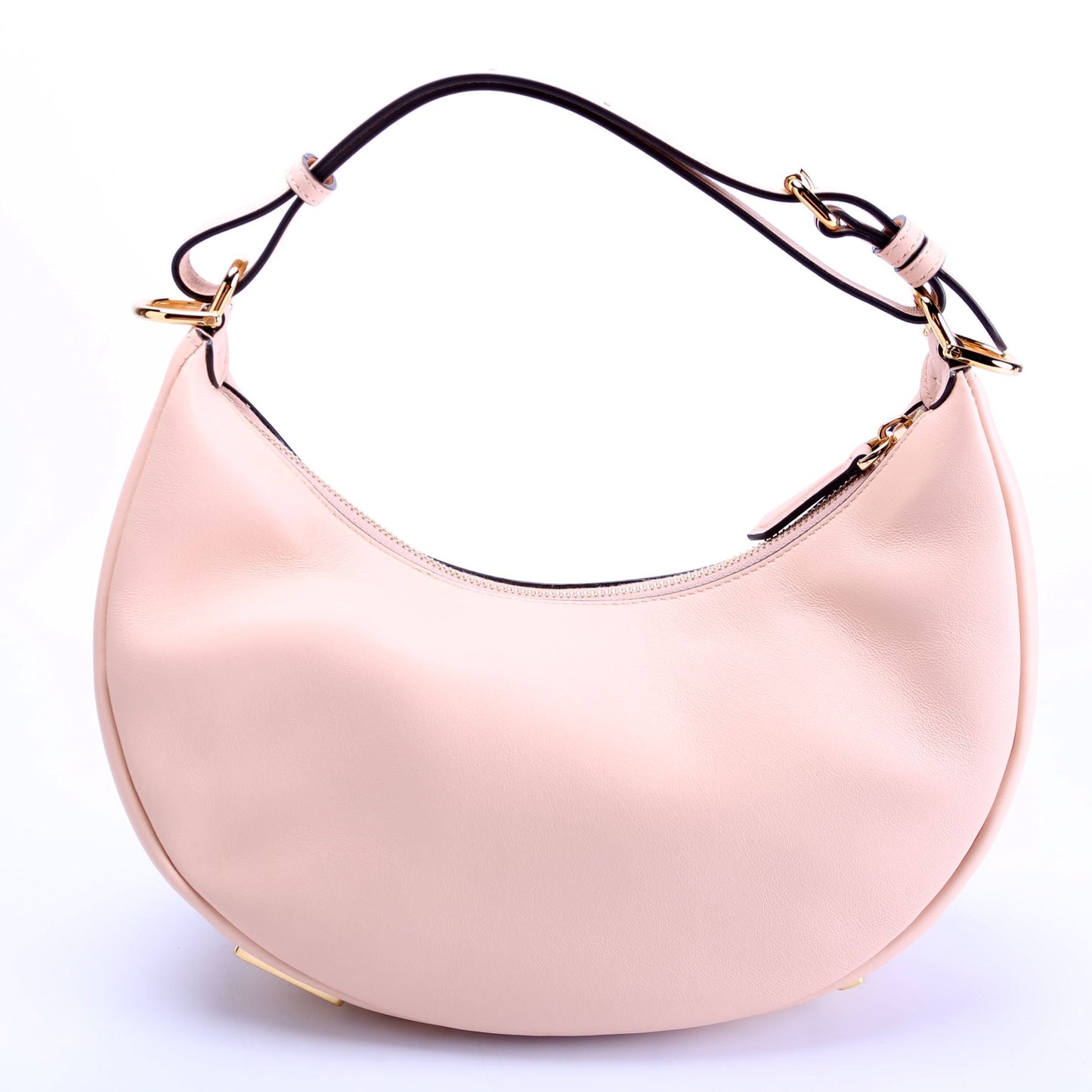 Fendi 8Br798Graphy Hobo Nude Bag Leather Small Hobo Bag