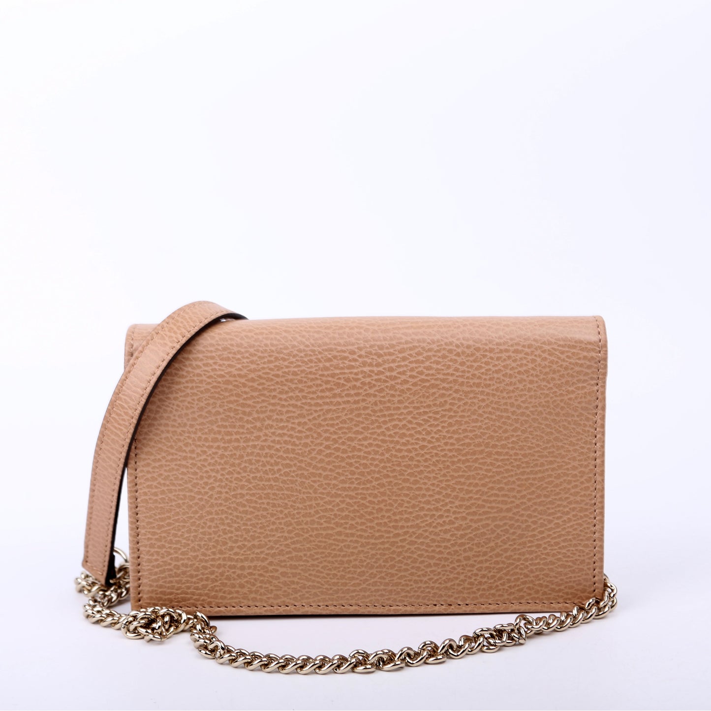 Gucci Interlocking GG WOC Calfskin Tan Travel Bag