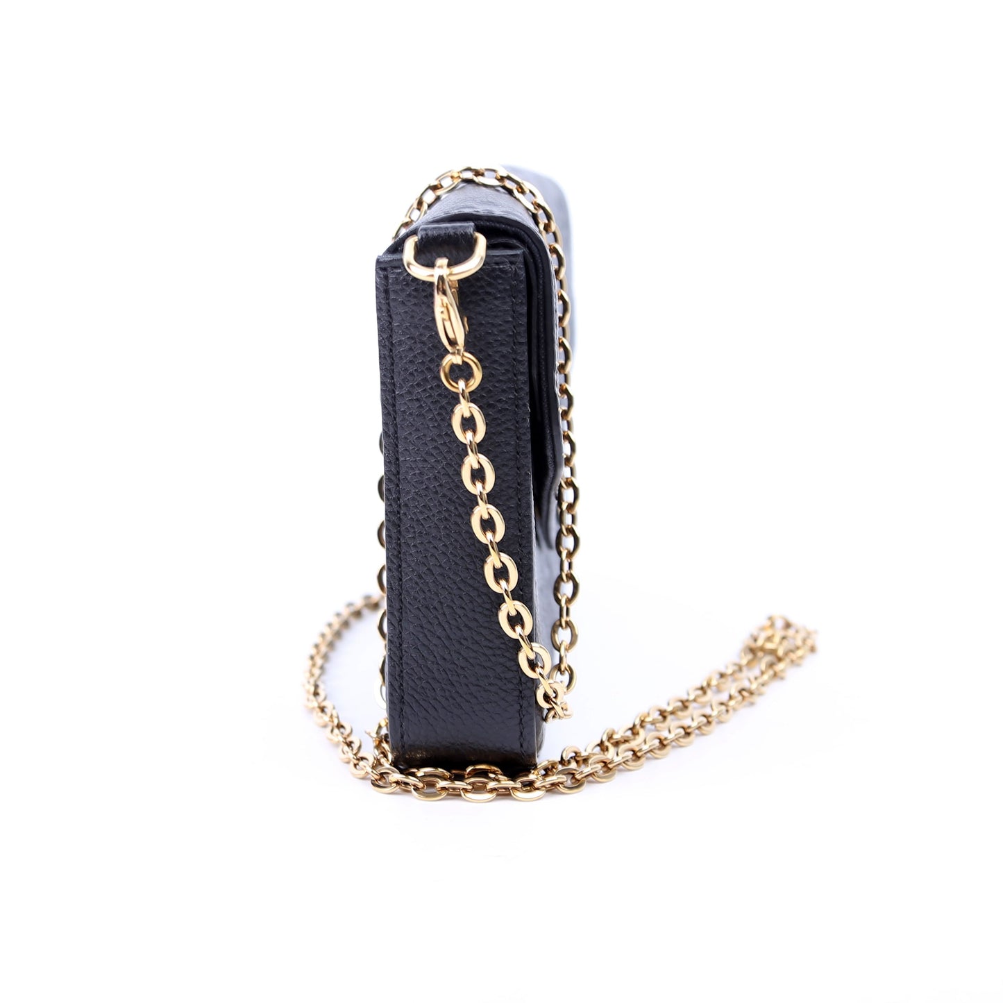 Louis Vuitton Pochette Felicie Empreinte Black Clutch Bag Black 6