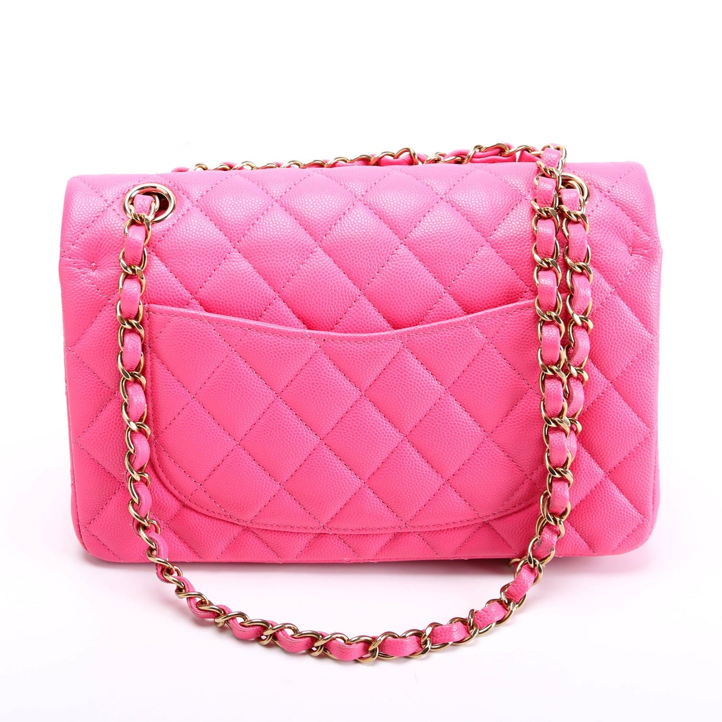 Chanel Classic Flap Caviar Pink Handbag