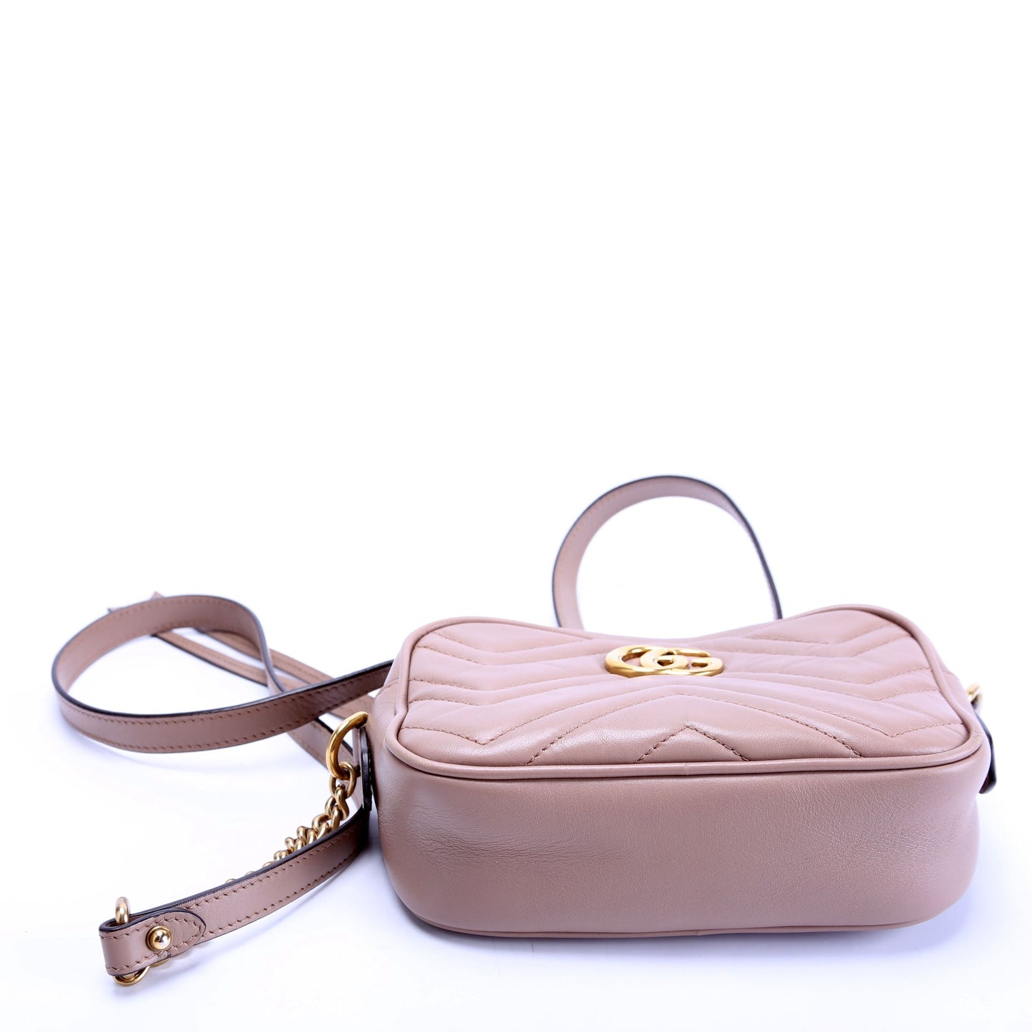 Gucci Marmont Camera Bag Tan Mini Travel Bag