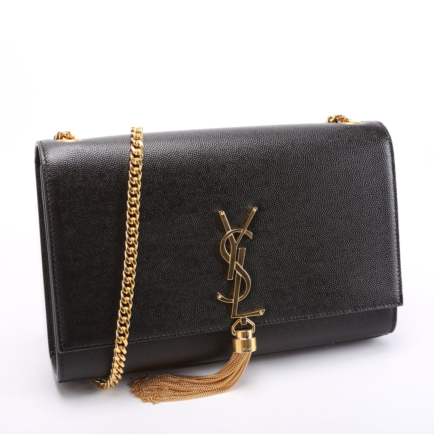 YSL Saint Laurent Saint Laurent Kate Tassel Satchel Bag Black Medium Travel Bag