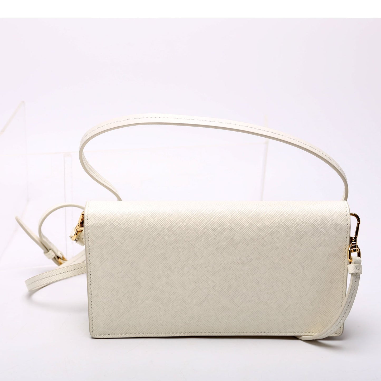 Prada Saffiano Bag White Mini Travel Bag