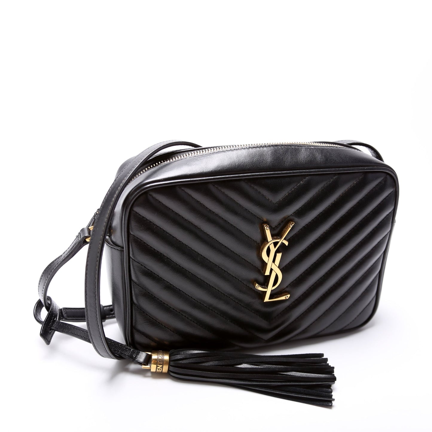YSL Saint Laurent Saint Laurent Lou Camera Bag Quilted Black Travel Bag
