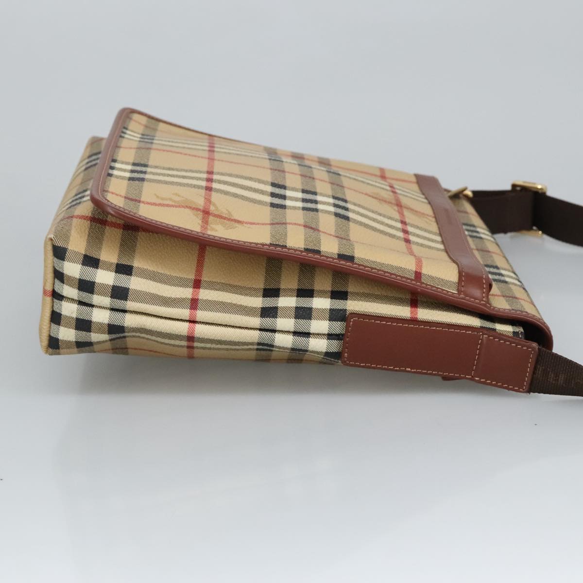 Burberry Nova Check Shoulder Bag Canvas Beige Shoulder Bag 96
