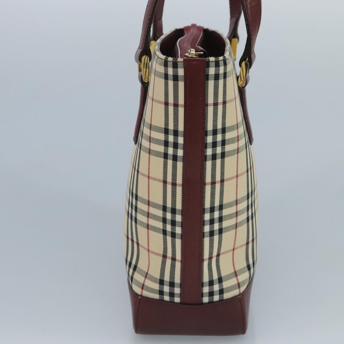 Burberry Nova Check Tote Bag Canvas Beige Tote Bag 23