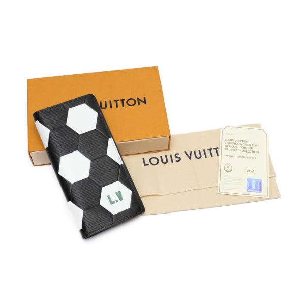 Louis Vuitton Long Purse M63294 Epi Noir Leather Wallet Case 0