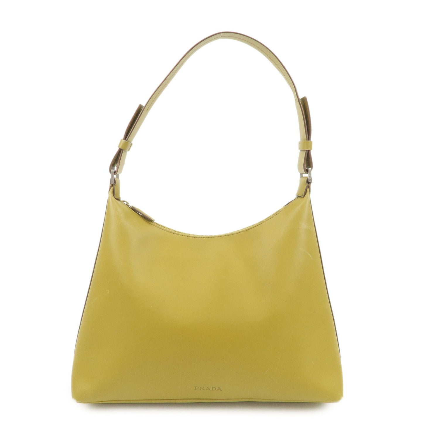 Shoulder Bag Mustard Hardware d Leather Silver