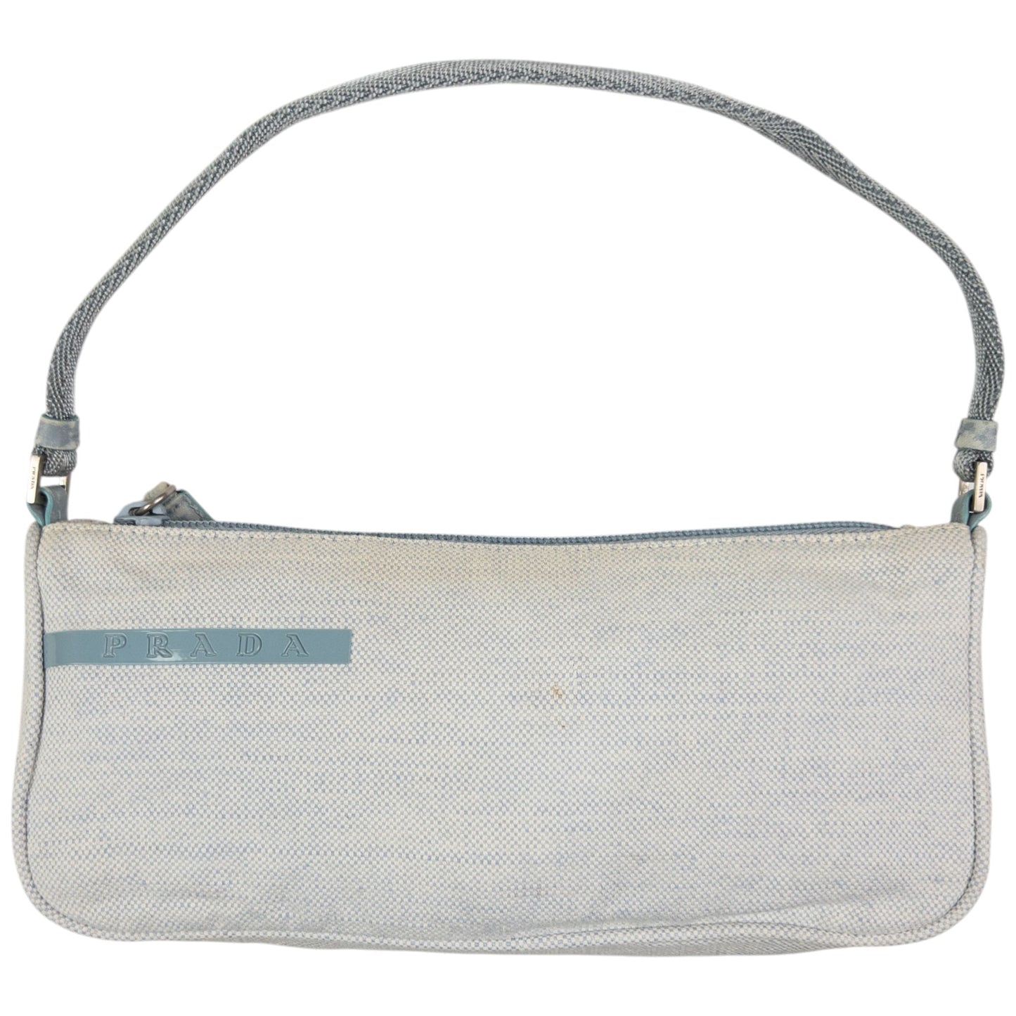Prada Shoulder Bag Sport Baguette Blue Mini