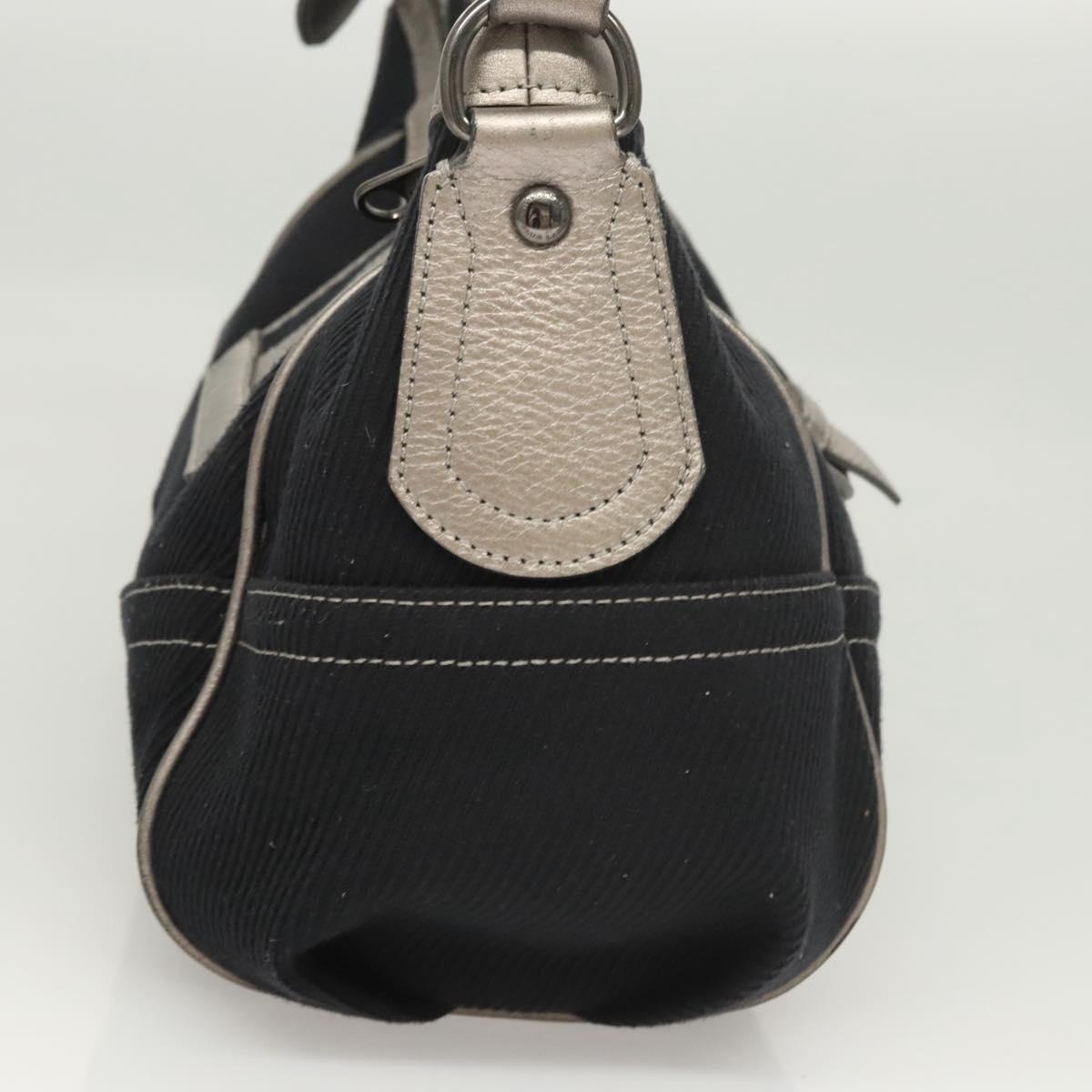 Burberry Shoulder Bag Canvas Navy