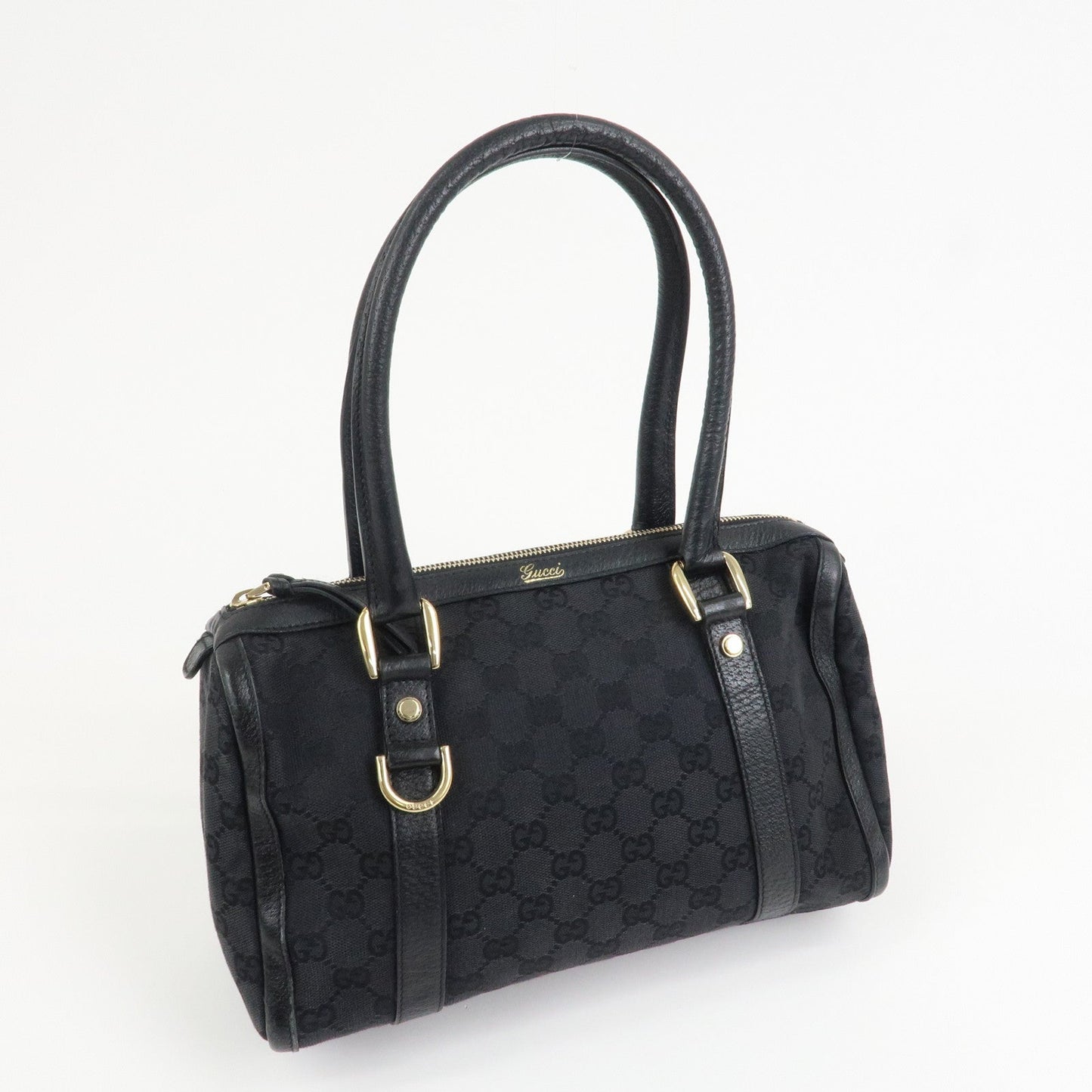 GUCCI Abbey Mini Boston Bag Hand Bag Black 130932
