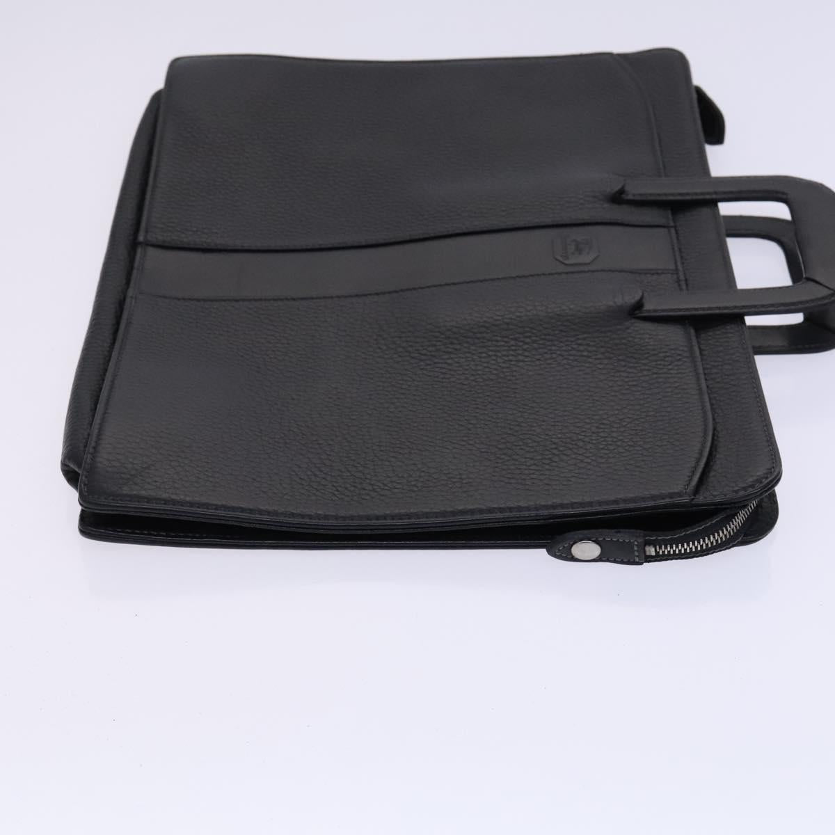 Burberry Briefcase Bag Leather Black Travel Bag Leather Briefcase Bag
