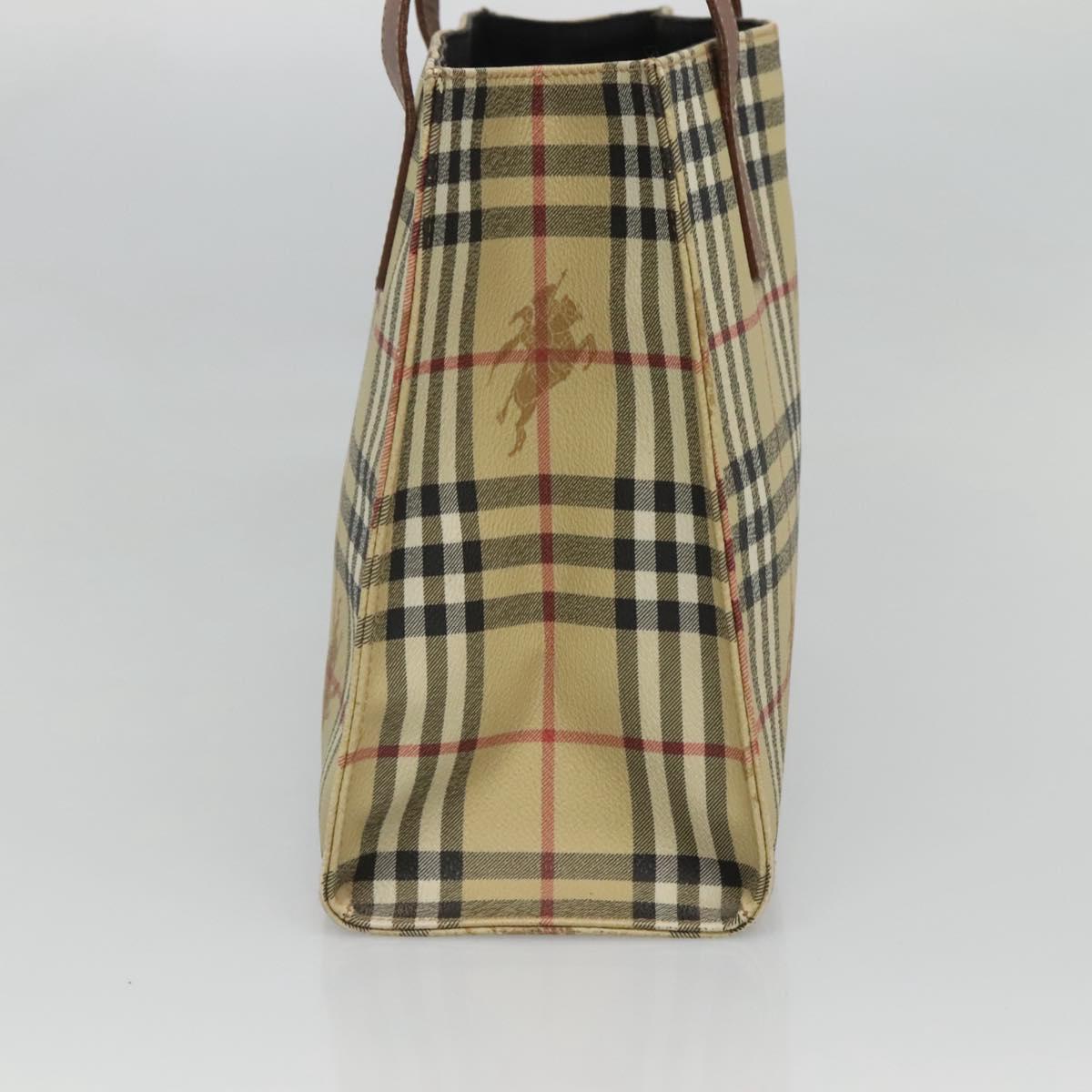 Burberry Nova Check Tote Bag Canvas Beige Tote Bag 12