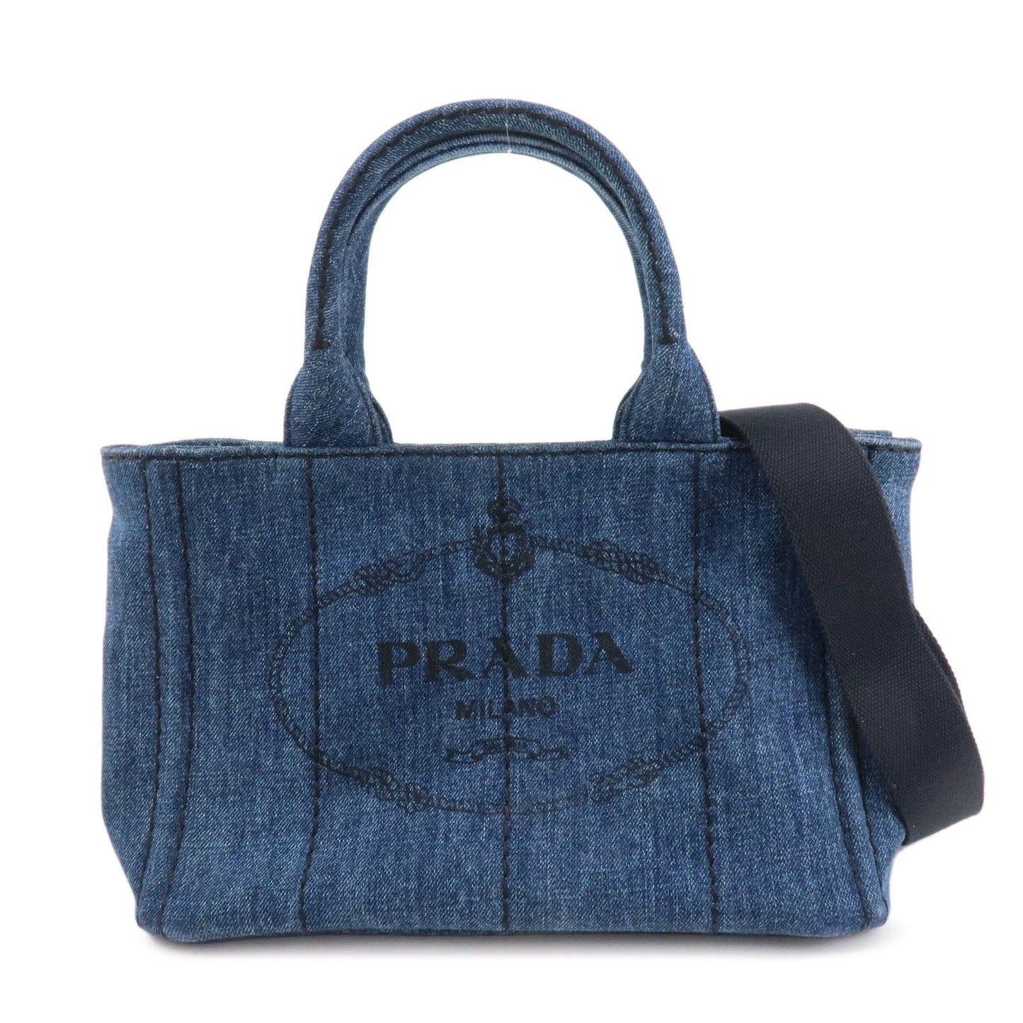 Shoulder Bag Canapa 2Way Shoulder Hand Bag d Canvas Denim Navy