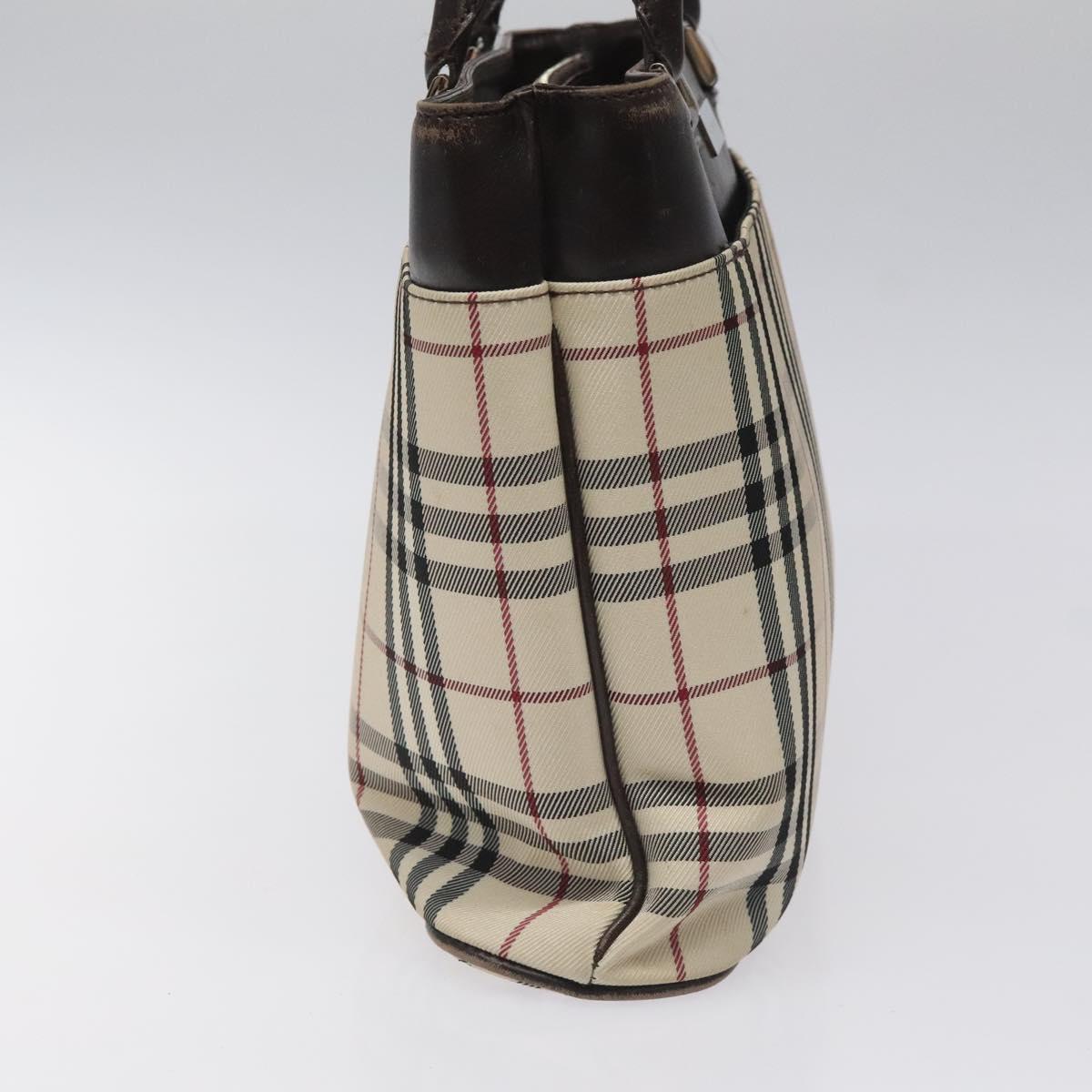 Burberry Nova Check Synthetic Tote Bag Beige Tote Bag 1