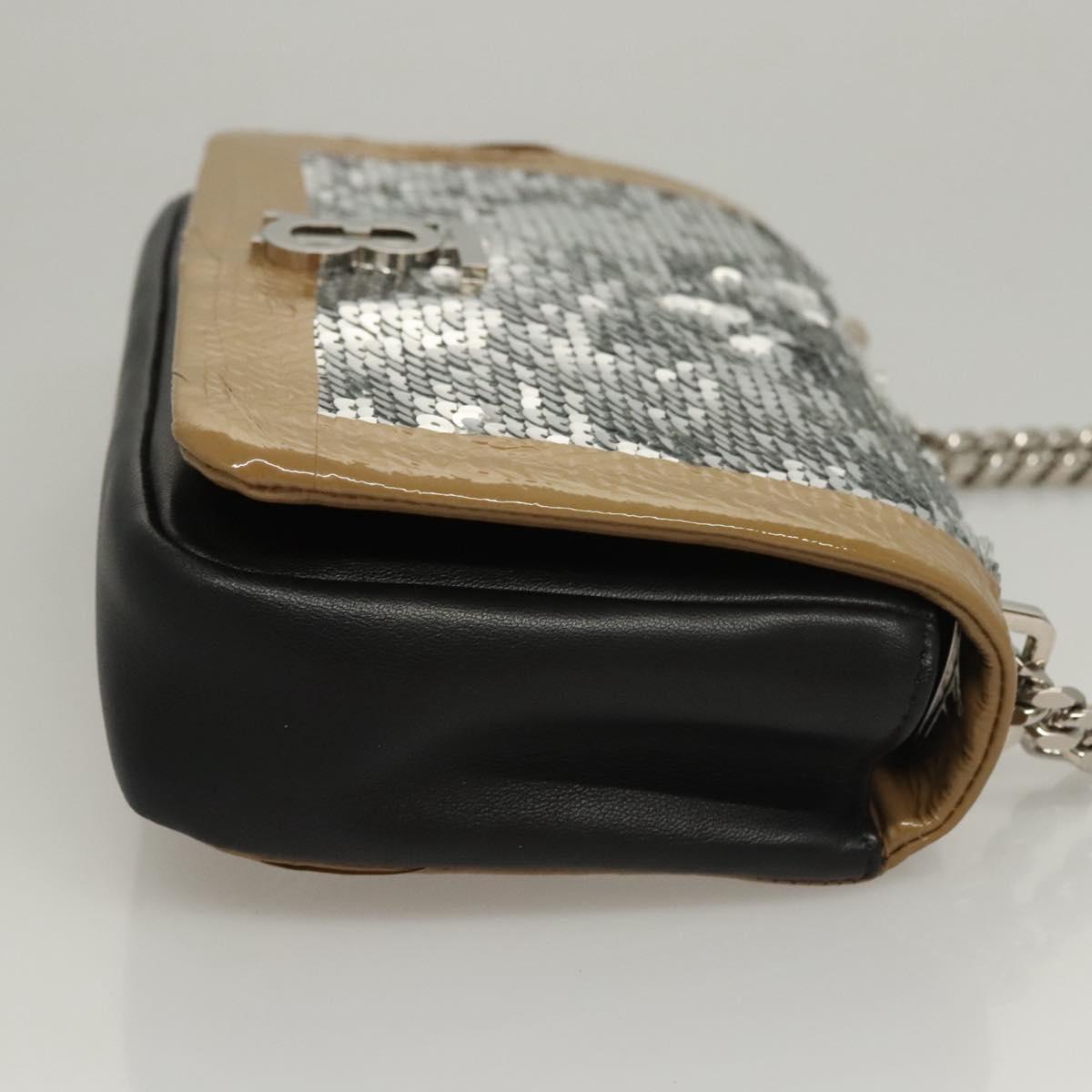 Burberry Lola Shoulder Bag Leather Silver