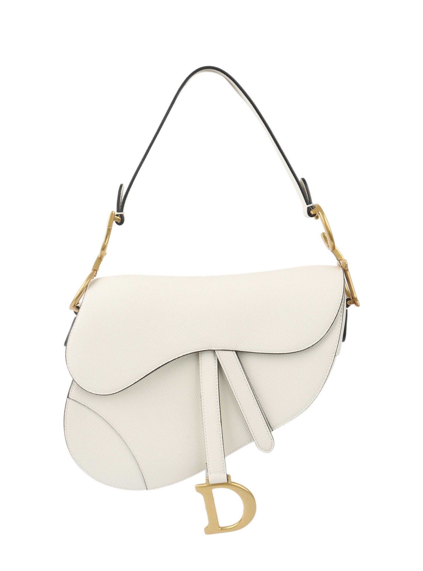 Dior Handbag Saddle Bag White