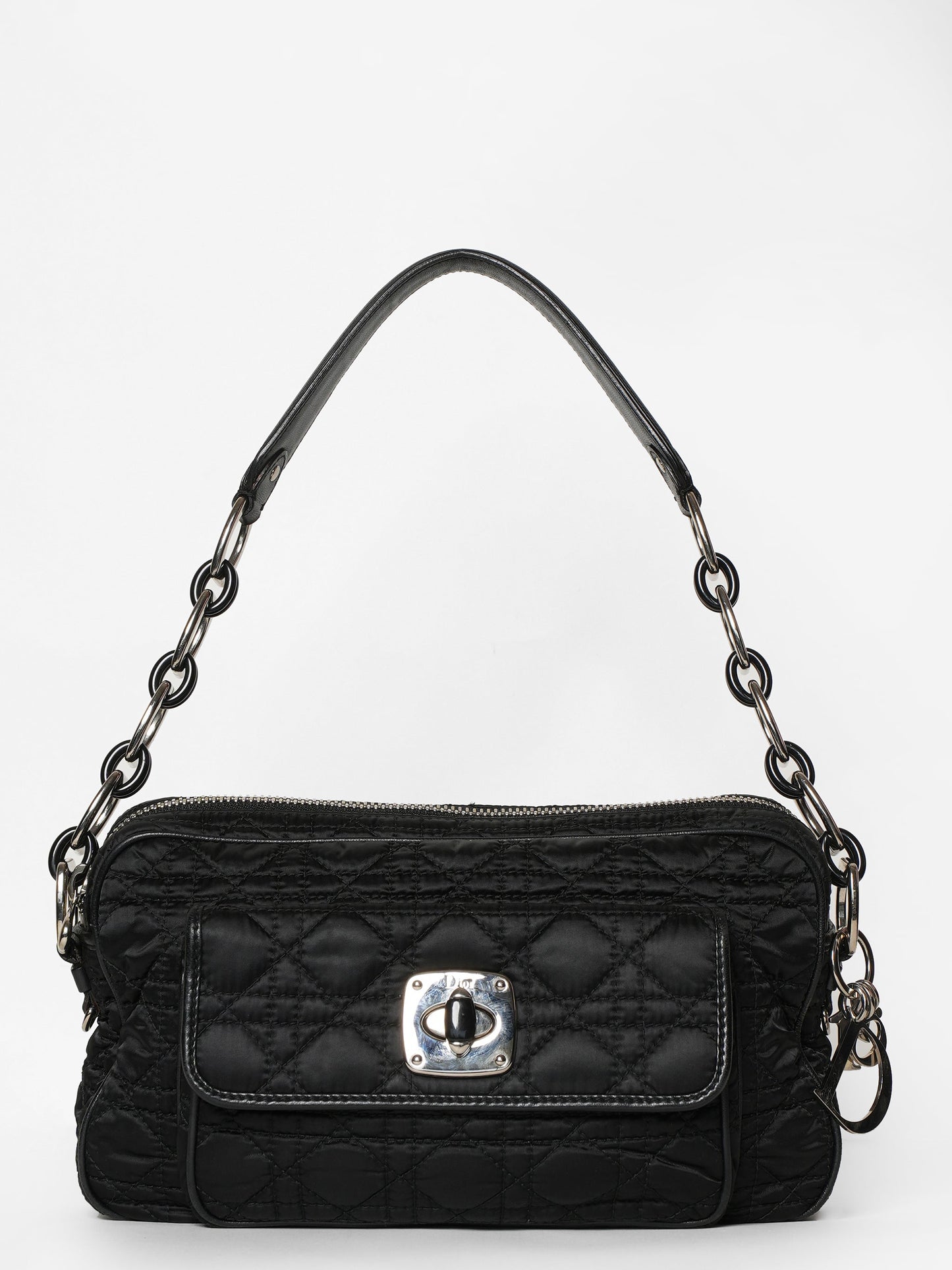 Dior Tote Bag Christian Cannage Chaining Shoulder Bag Nylon