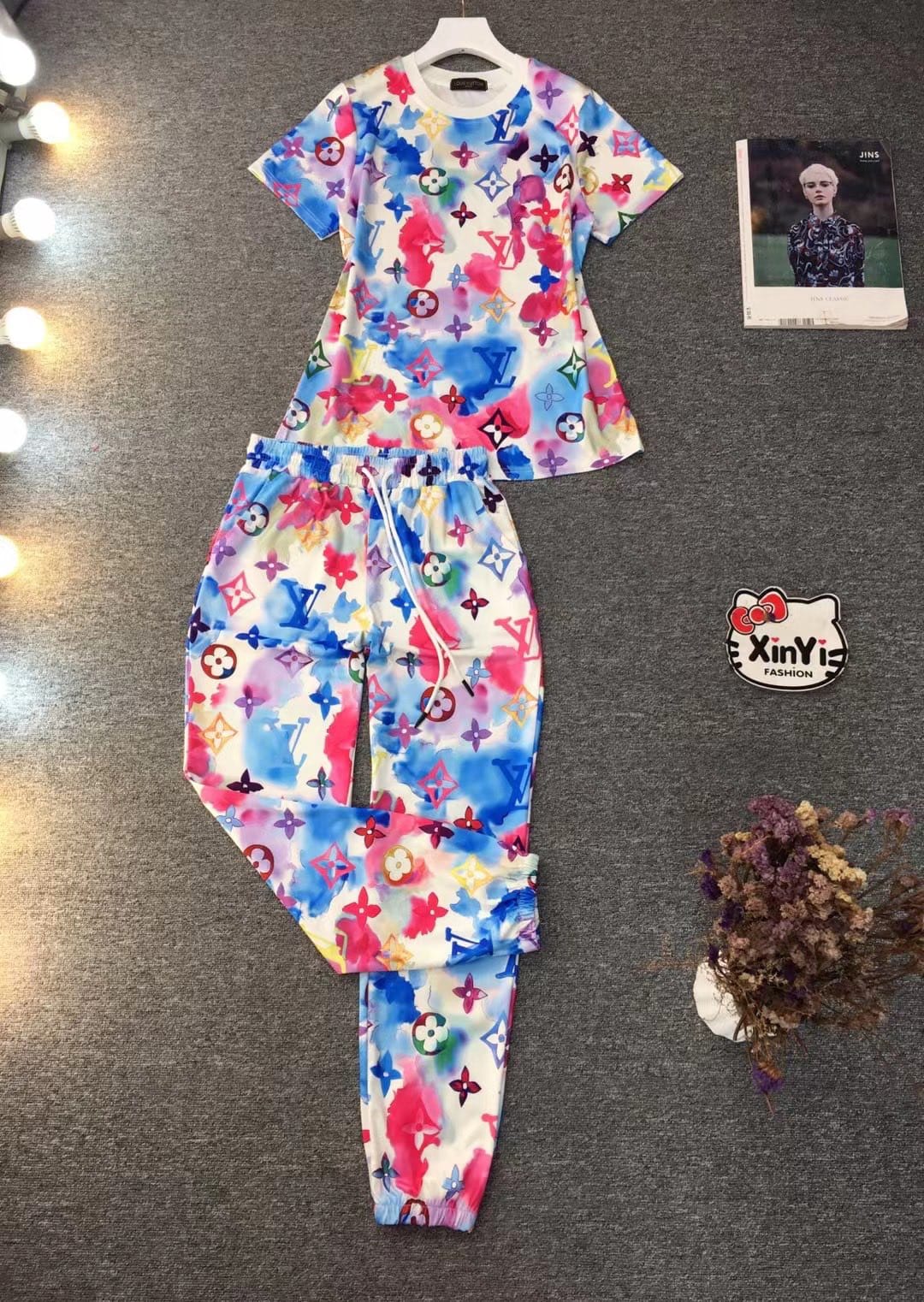 Louis Vuitton Jogger and Tshirts Set