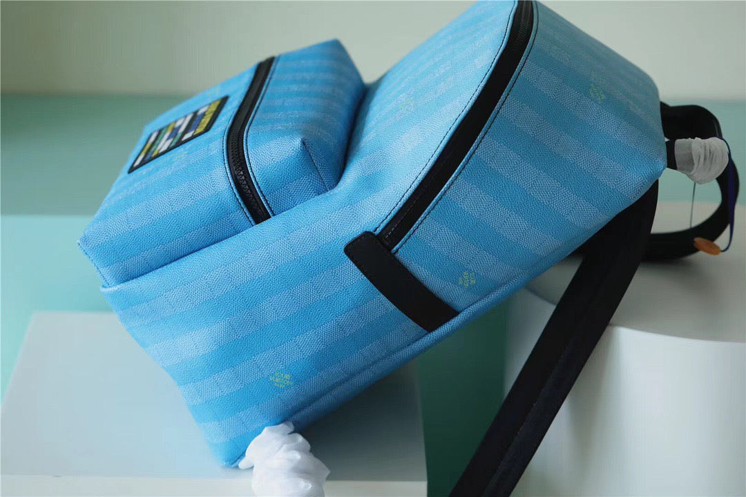Top Quality Top Qualityscovery Backpack Damier Stripes Canvas Blue