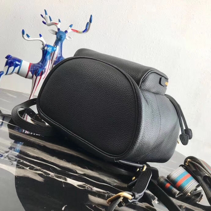 Prada Backpack In Grained Calfskin Black
