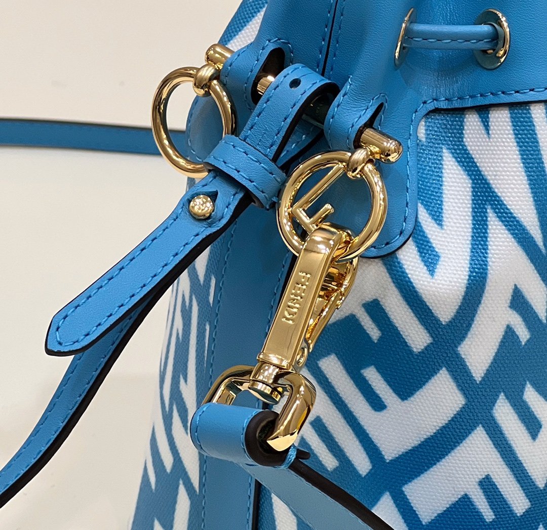 Fendi Top QualityTop Quality Mon Tresor Blue FF Crossbody Bag