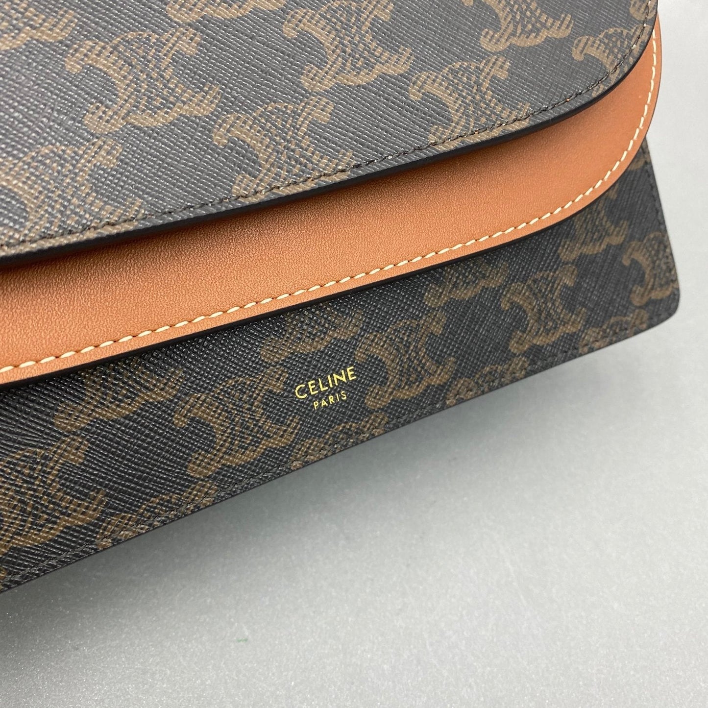 Top Quality Wallet On Strap In Triomphe Canvas Brown Travel Bag 10D852Cg904Lu 6337