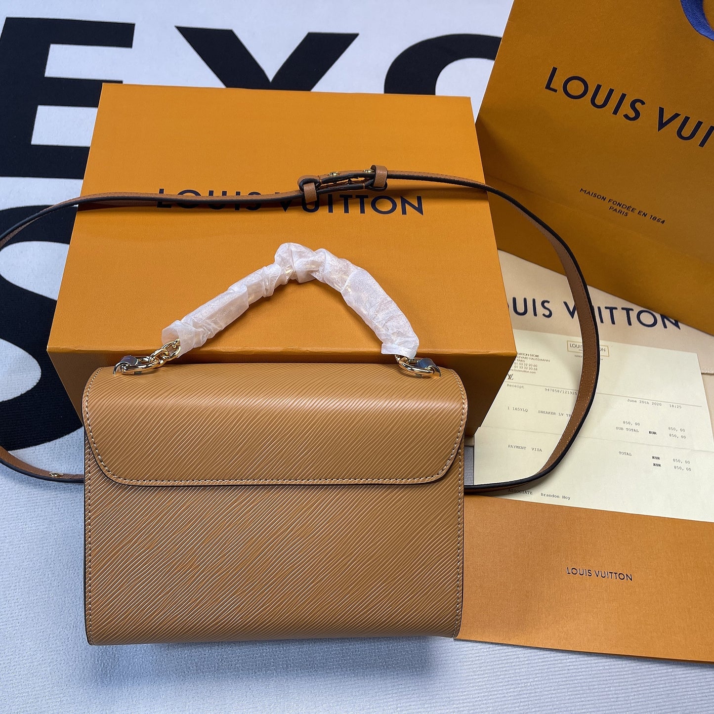 Top Quality Twist Mm Epi Miel For Brown Gold Crossbody Bag