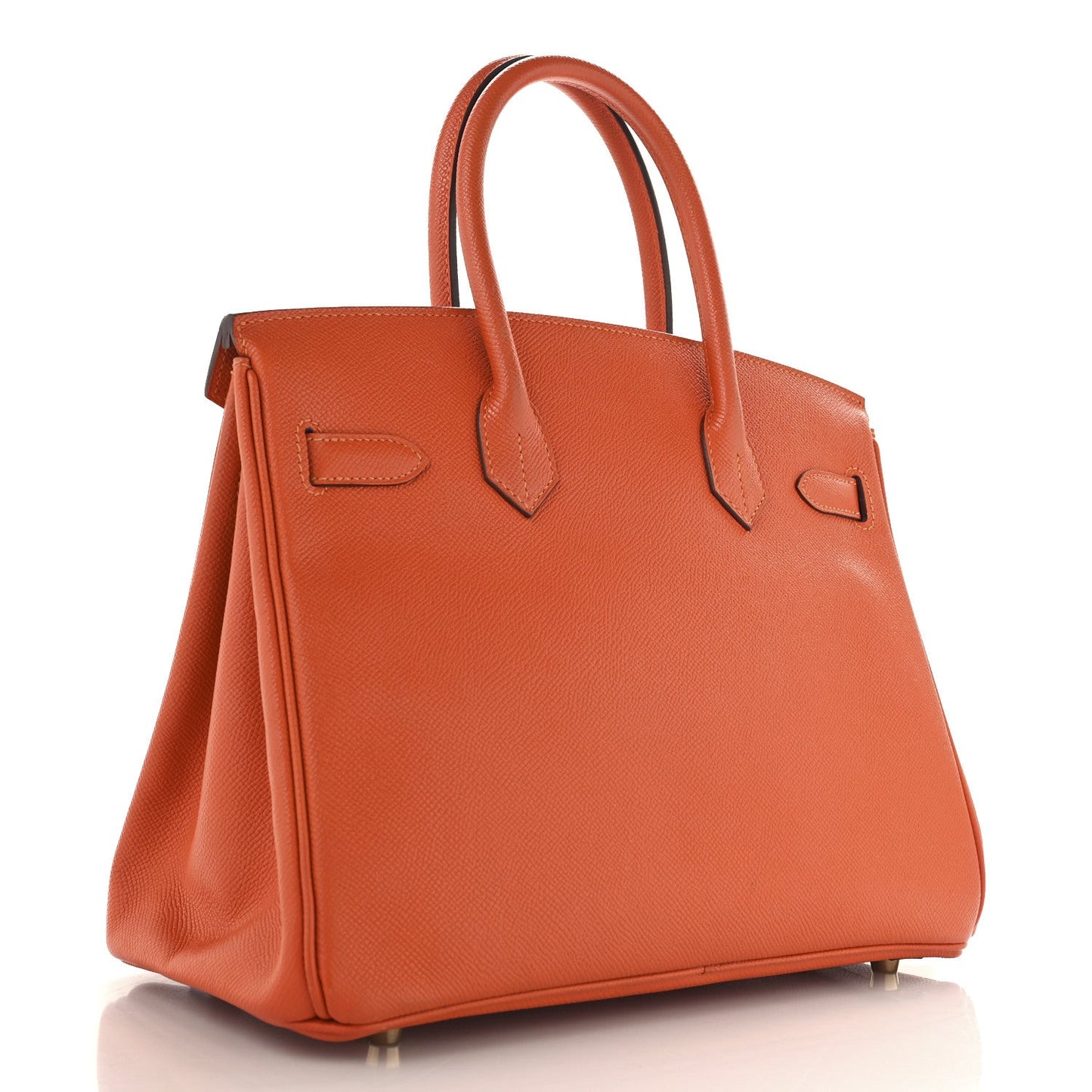 Hermes Epsom Birkin Handbag Orange Travel Bag