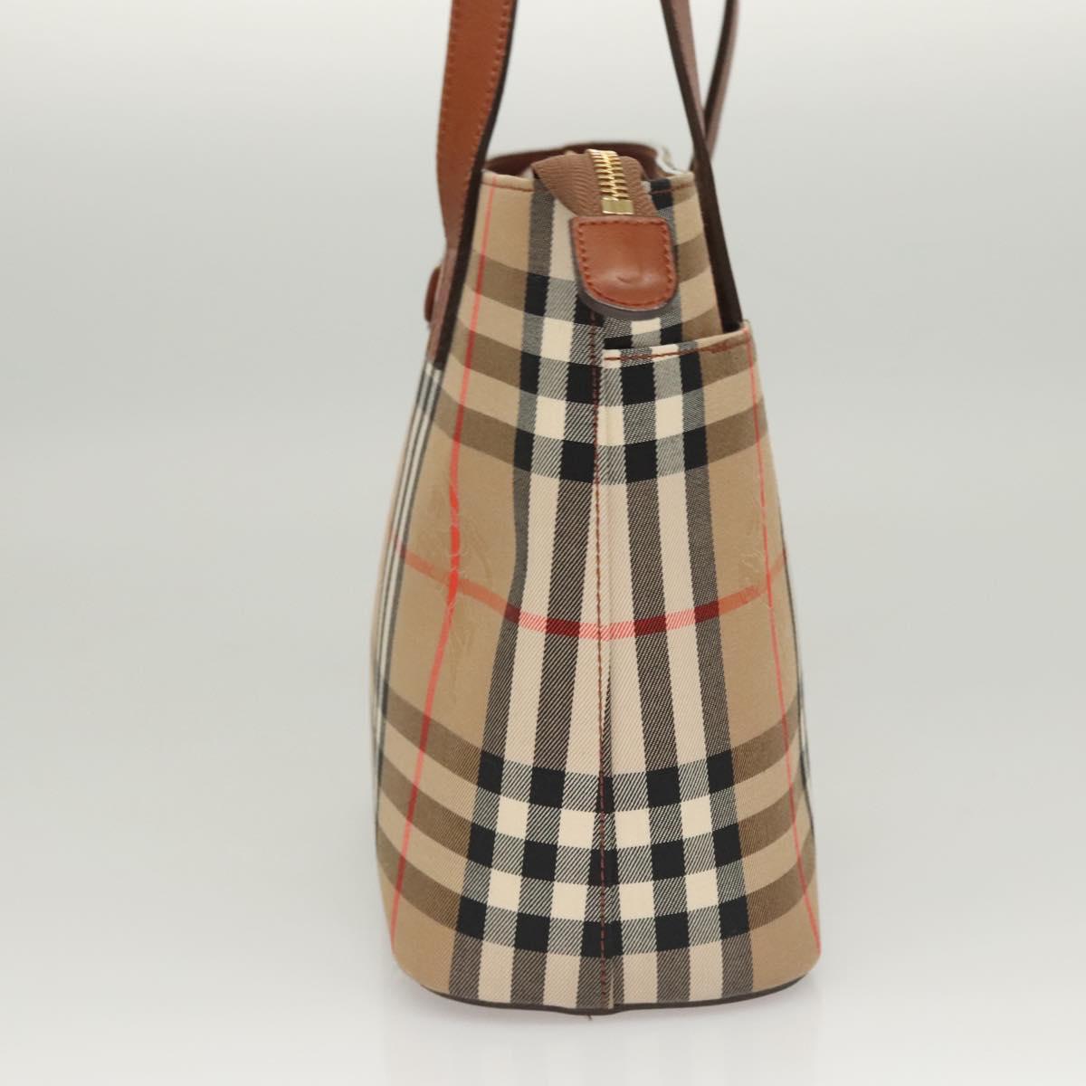 Burberry Nova Check Tote Bag Canvas Beige Tote Bag 130