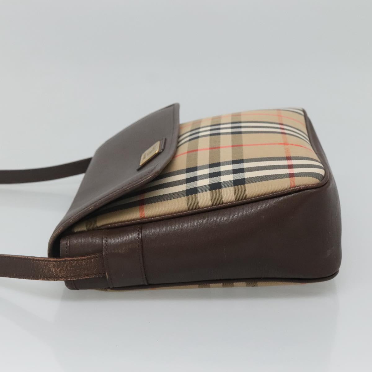 Burberry Nova Check Shoulder Bag Canvas Beige Shoulder Bag 43