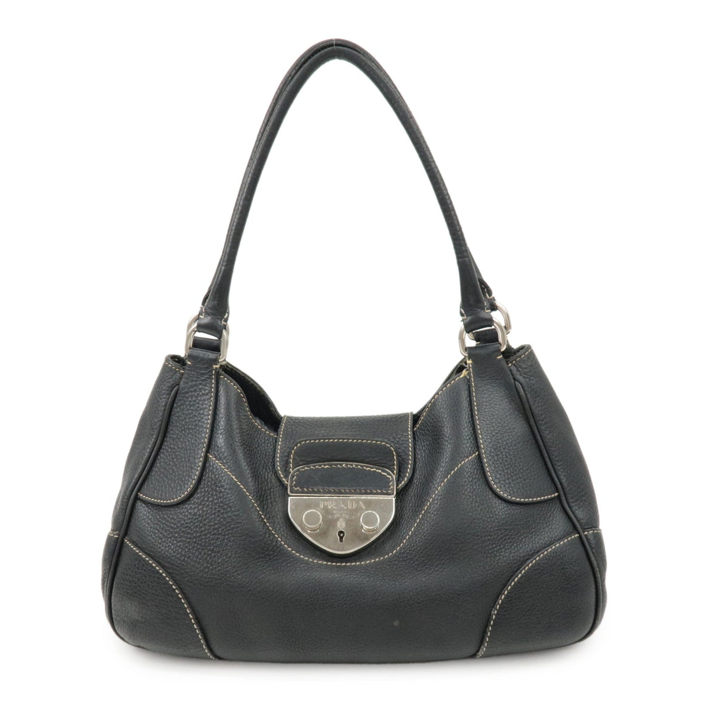 Shoulder Bag Hand Bag d 2 Leather Black Logo