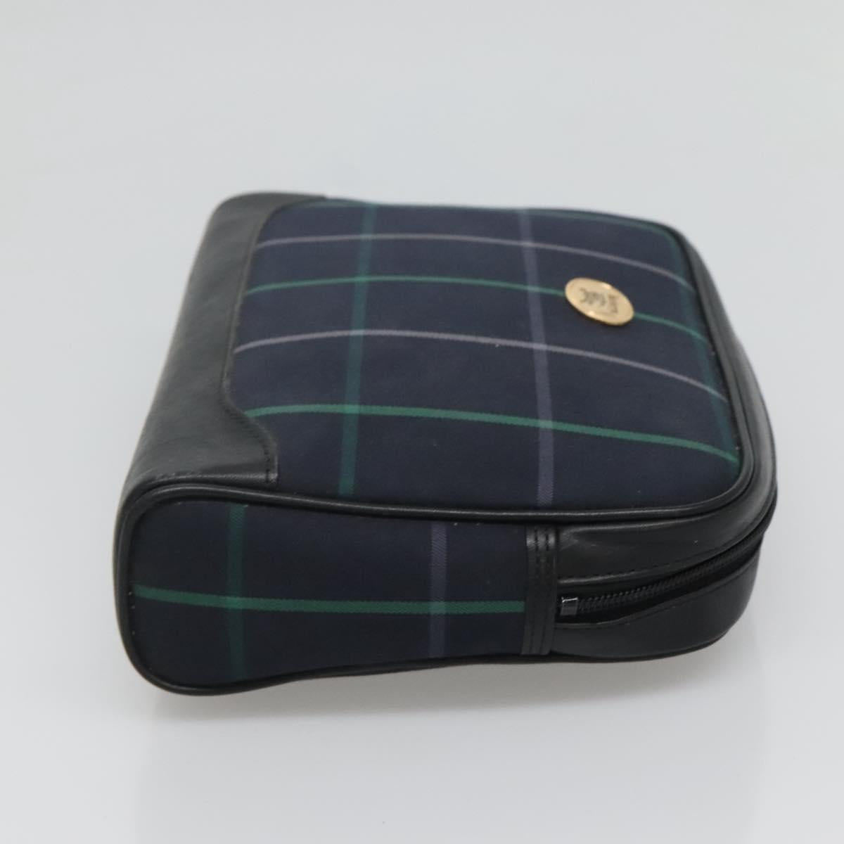 Burberry Clutch Bag Canvas Navy