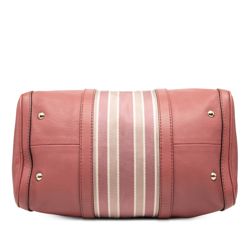 Gucci Sheline Line 2Way Bag Leather Canvas Travel Bag