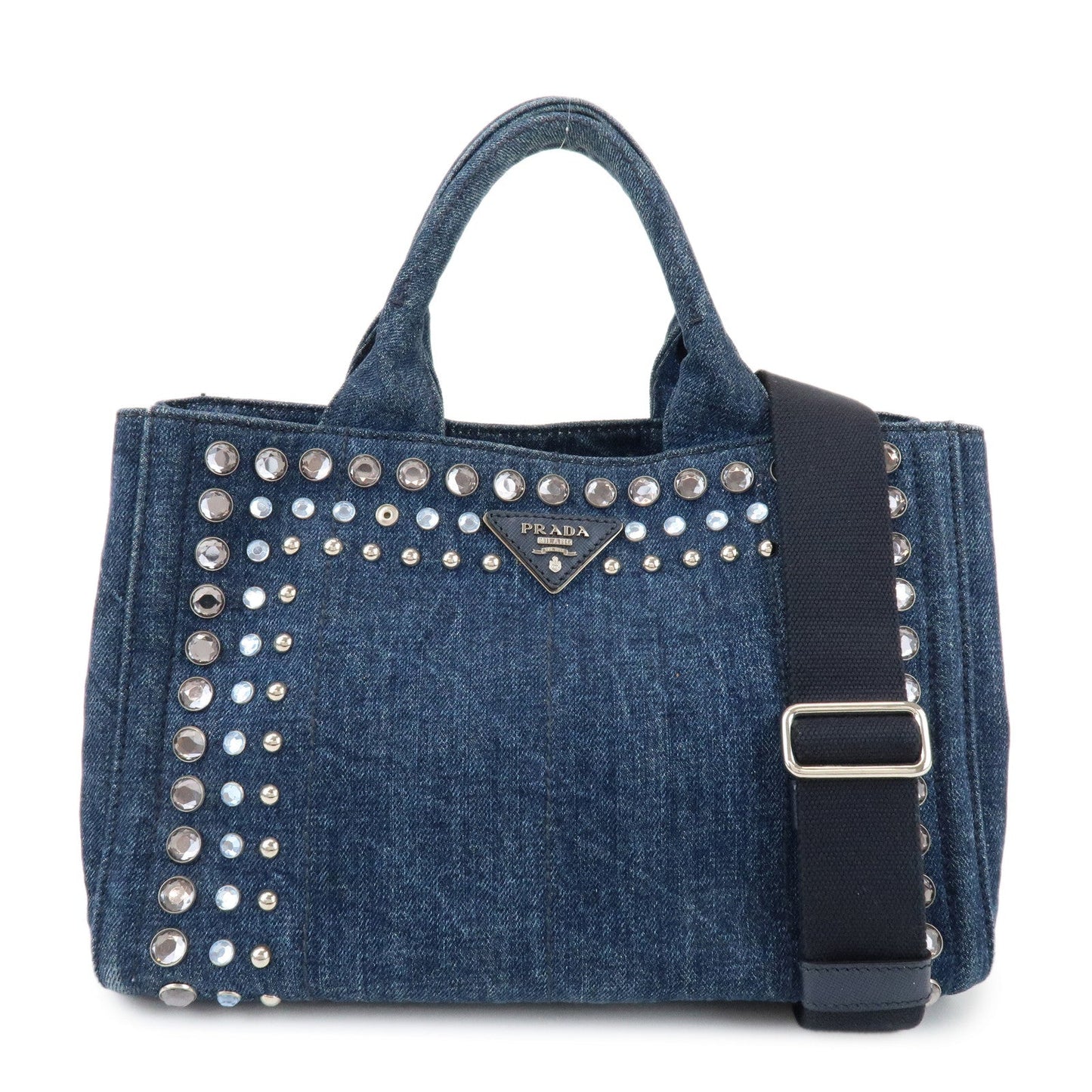 Shoulder Bag Canapa 2Way Bag Hand Denim Blue Mini