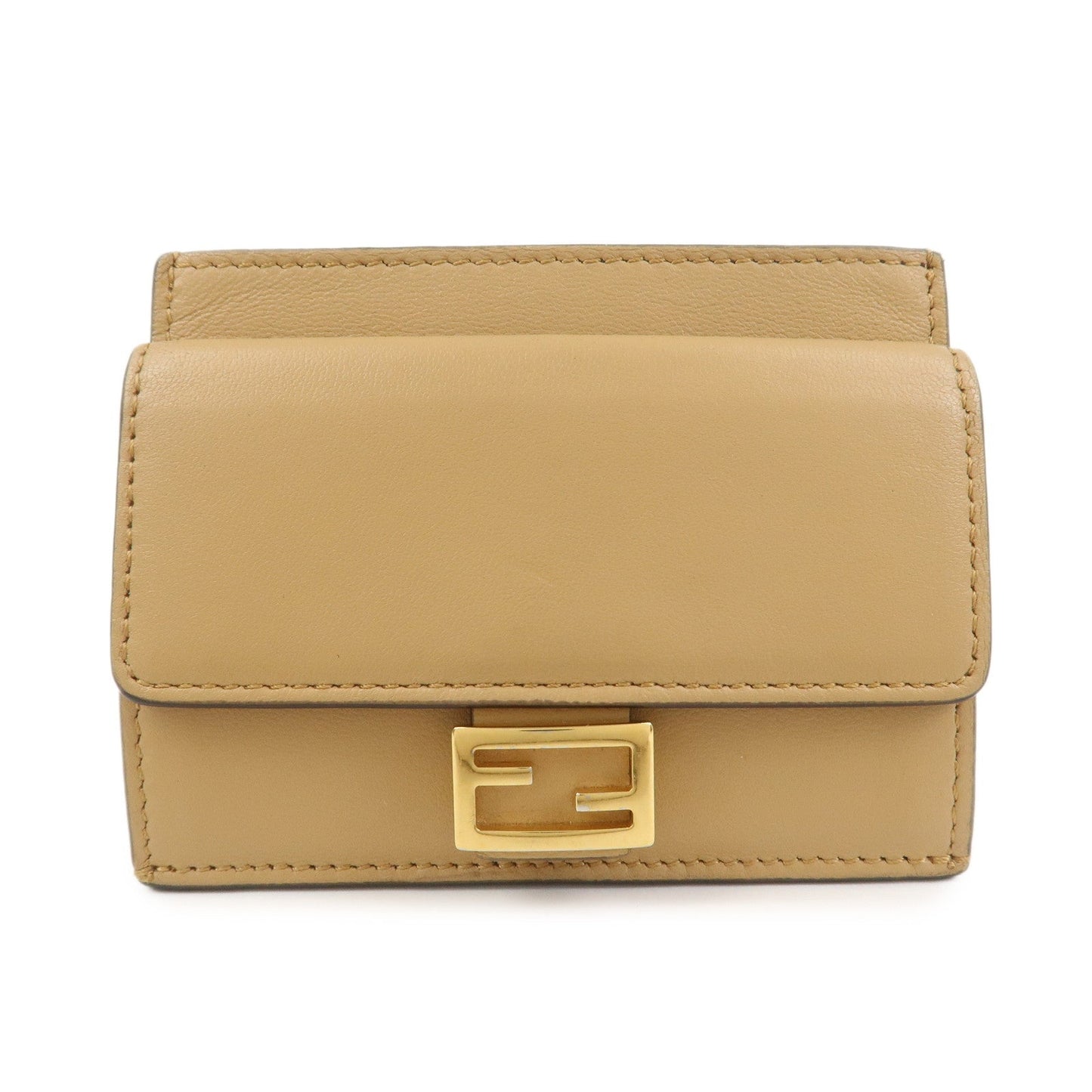 Zucca Baguette Card Case Light Leather Brown Shoulder Bag