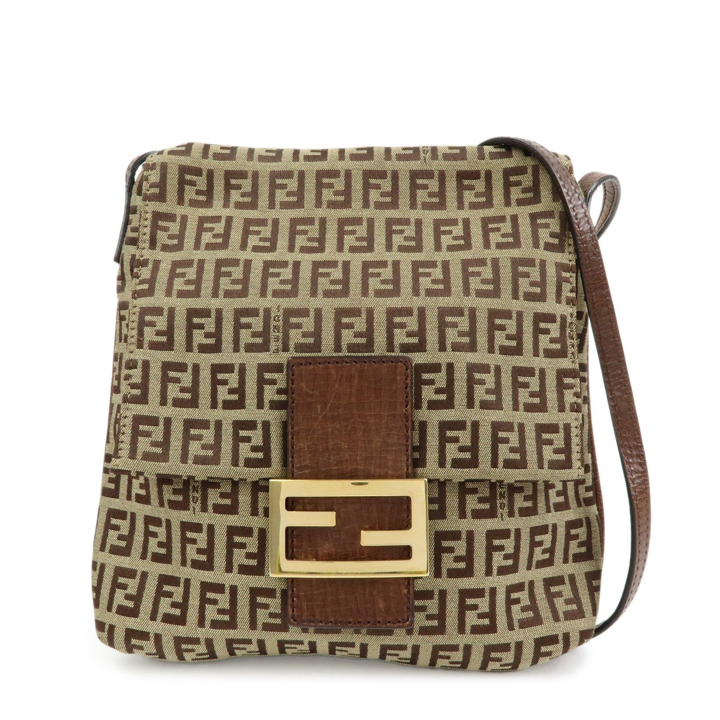 Crossbody Bag Zucchino Shoulder Leather Canvas Brown Shoulder Bag