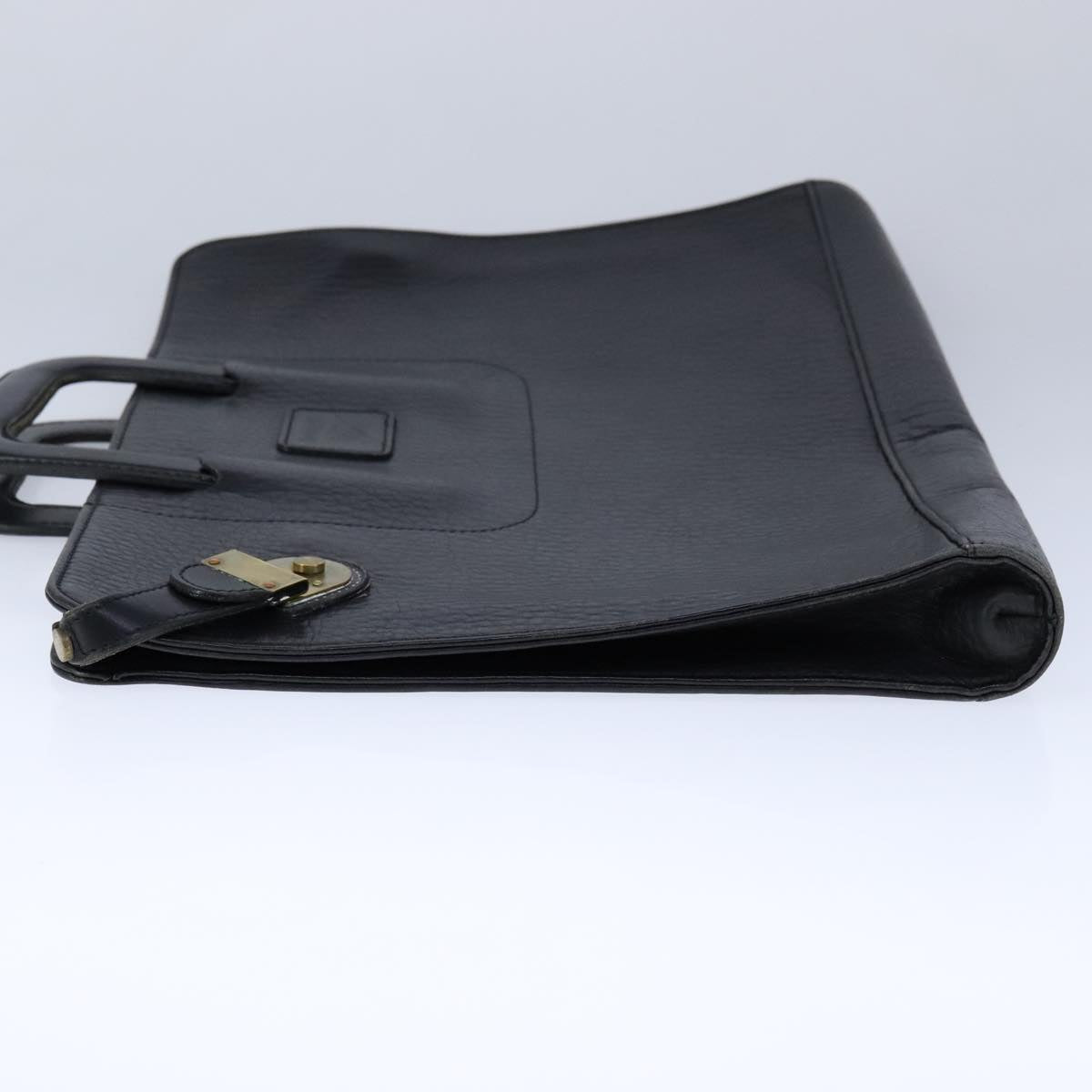 Burberry Briefcase Bag Leather Black Travel Bag