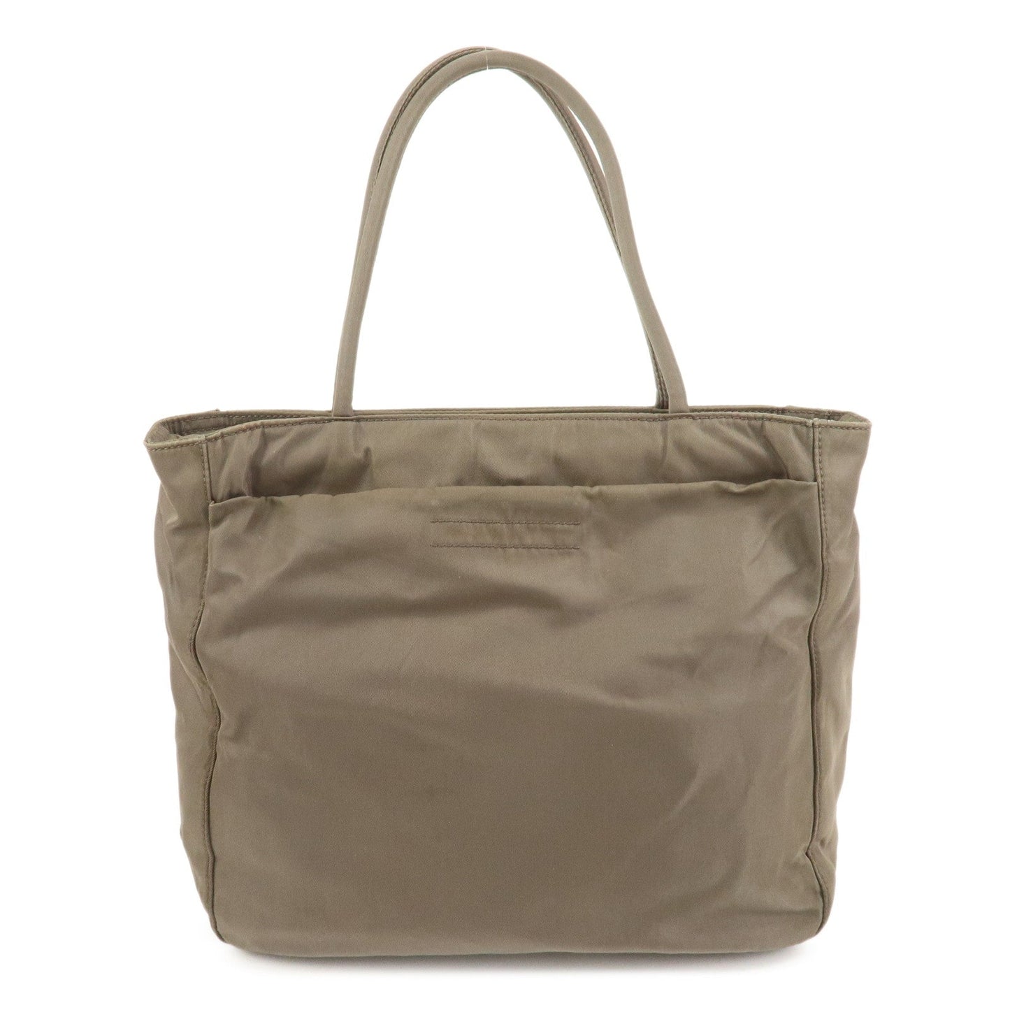 Tote Bag Triangle Hand Bag Nylon Gray Logo