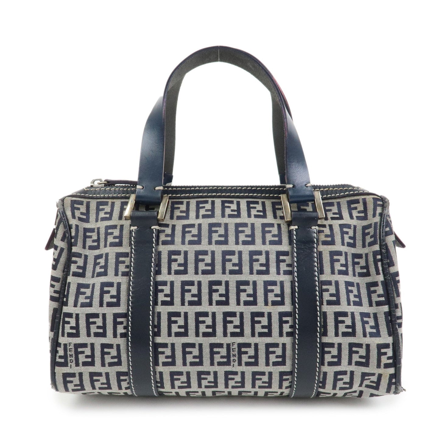 Bag Zucchino Hand Bag Boston Bag Leather Canvas Navy Mini Bag