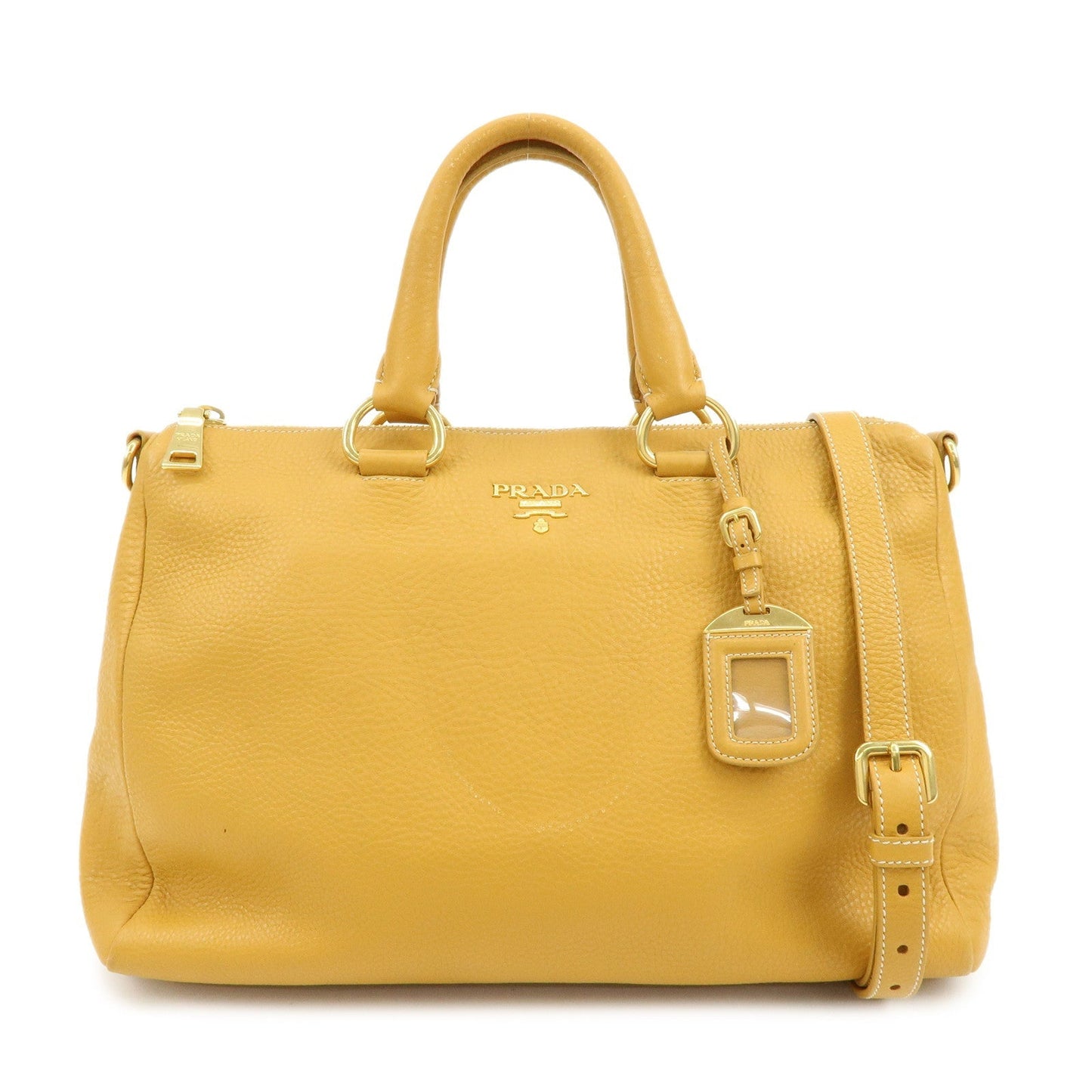 Shoulder Bag Triangle 2Way Bag Hand Bag 2 Leather Logo