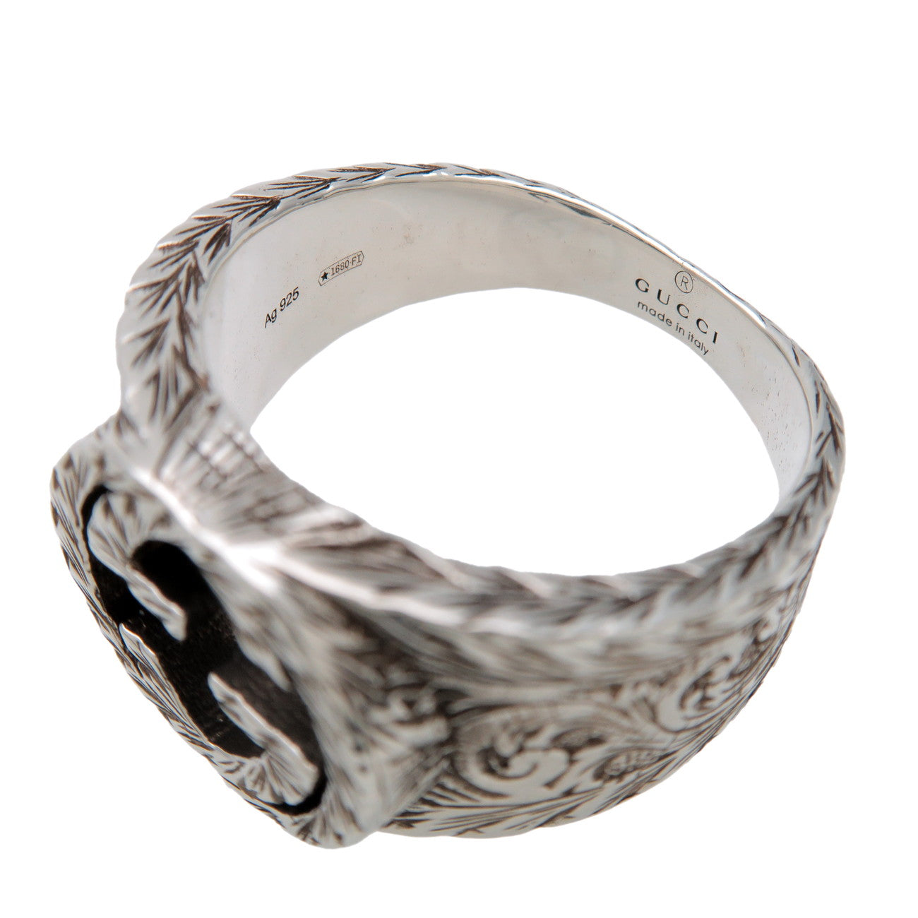 GUCCI Interlocking G Ring SV925 Silver #22 US10.5 EU62 HK22 455302