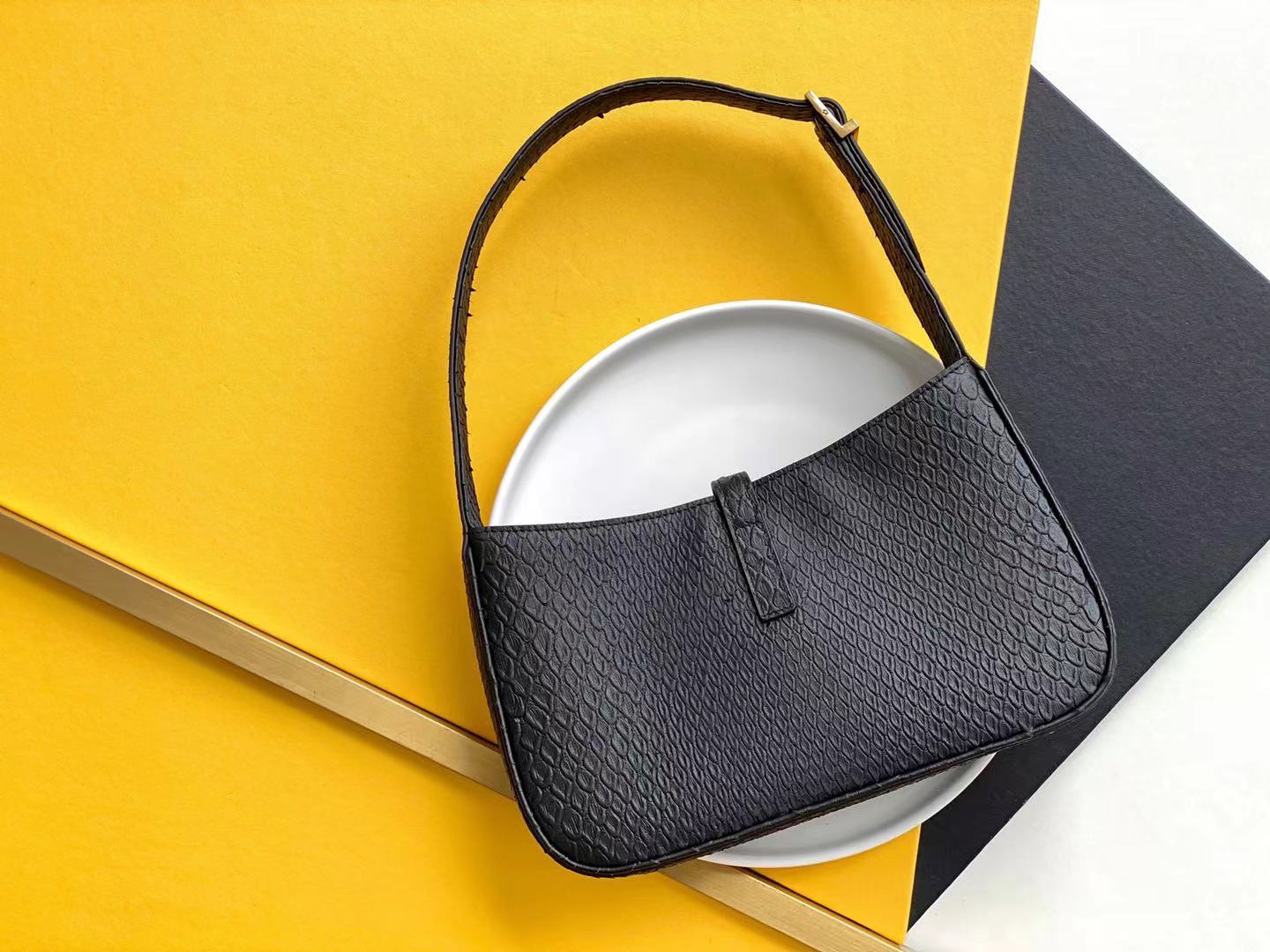 YSL Saint Laurent YSL Top Quality Le Hobo Bag Material Black Shoulder Bag
