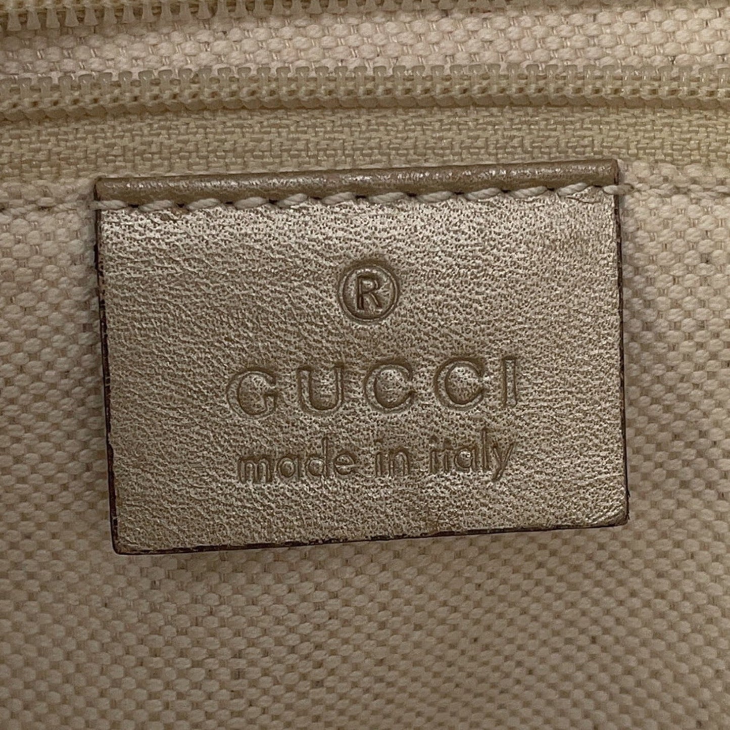 Gucci Sukey Beige Gold Leather Handbag