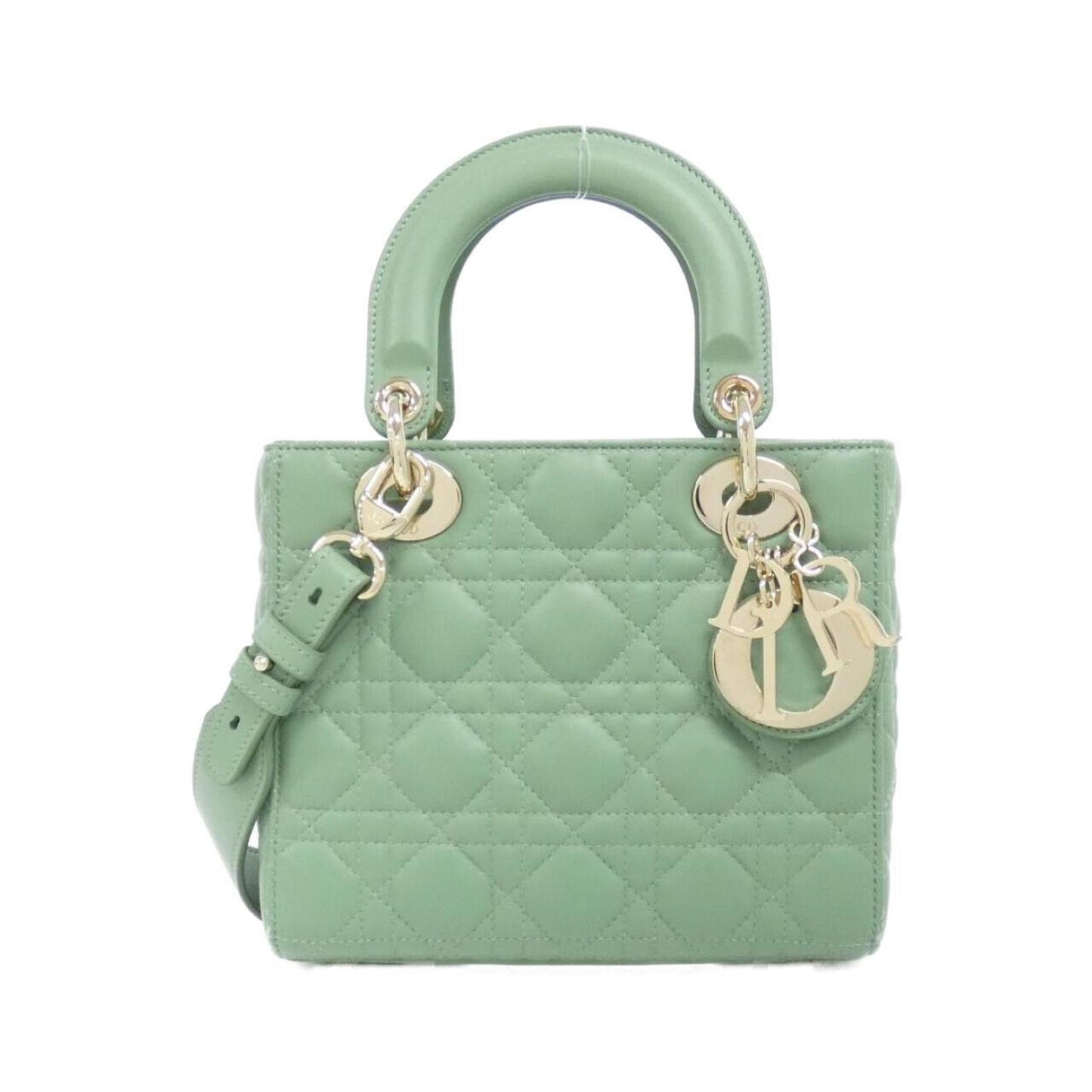 Dior Handbag Christian 2 Leather Gold