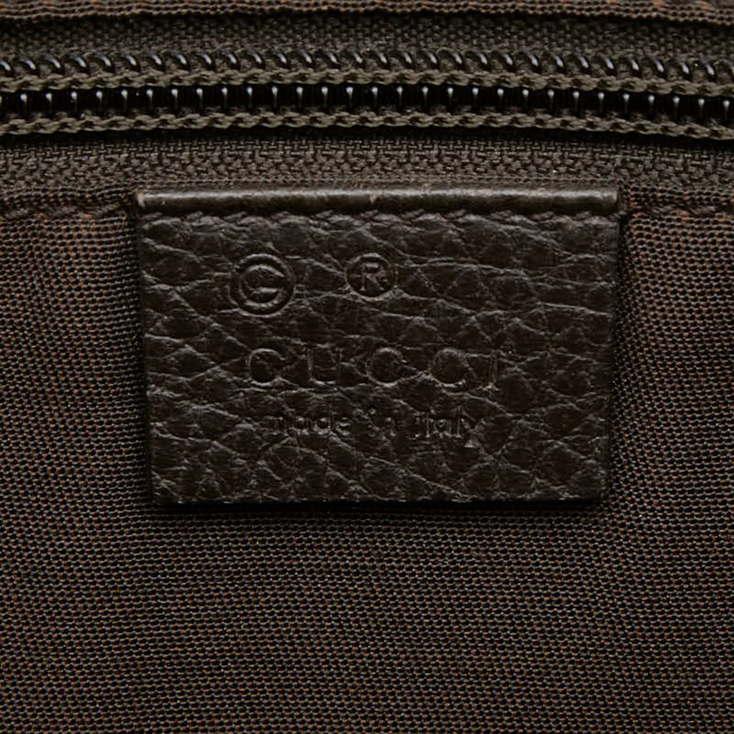 Gucci Beige Brown Pvc Leather Shoulder Bag