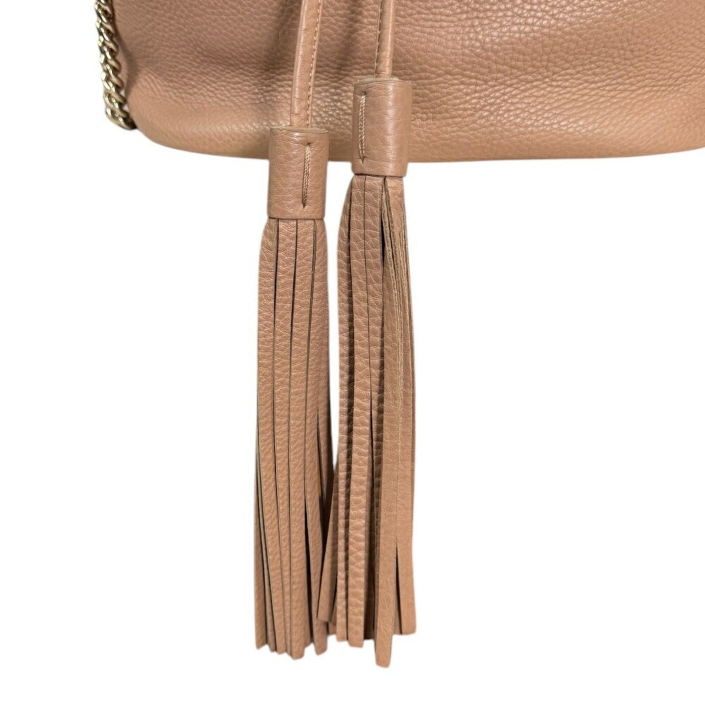 Gucci Beige Bamboo Leather Shoulder Bag